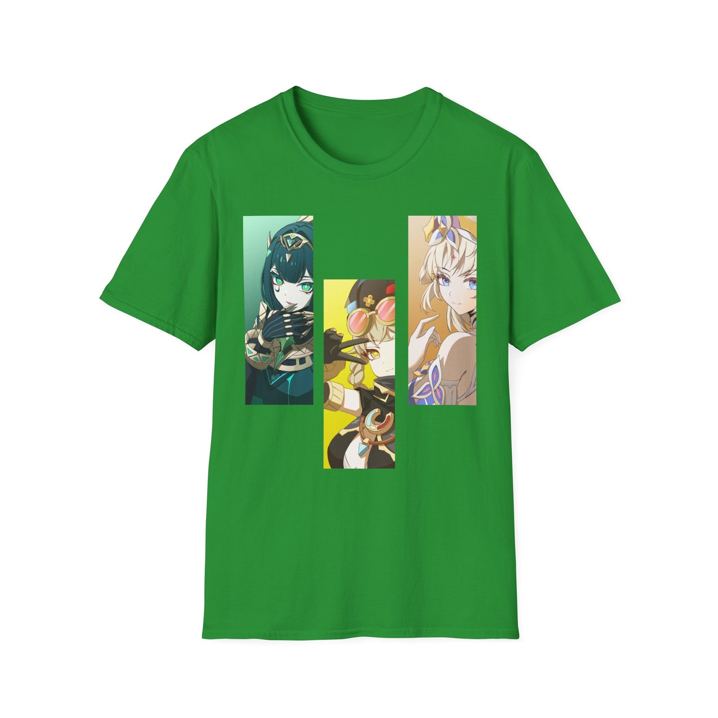 Anime-Inspired Unisex trio 2 Softstyle T-Shirt, Graphic Tee, Casual Wear, Gift for Anime Fans, Unique T-Shirt, Comfortable Streetwear