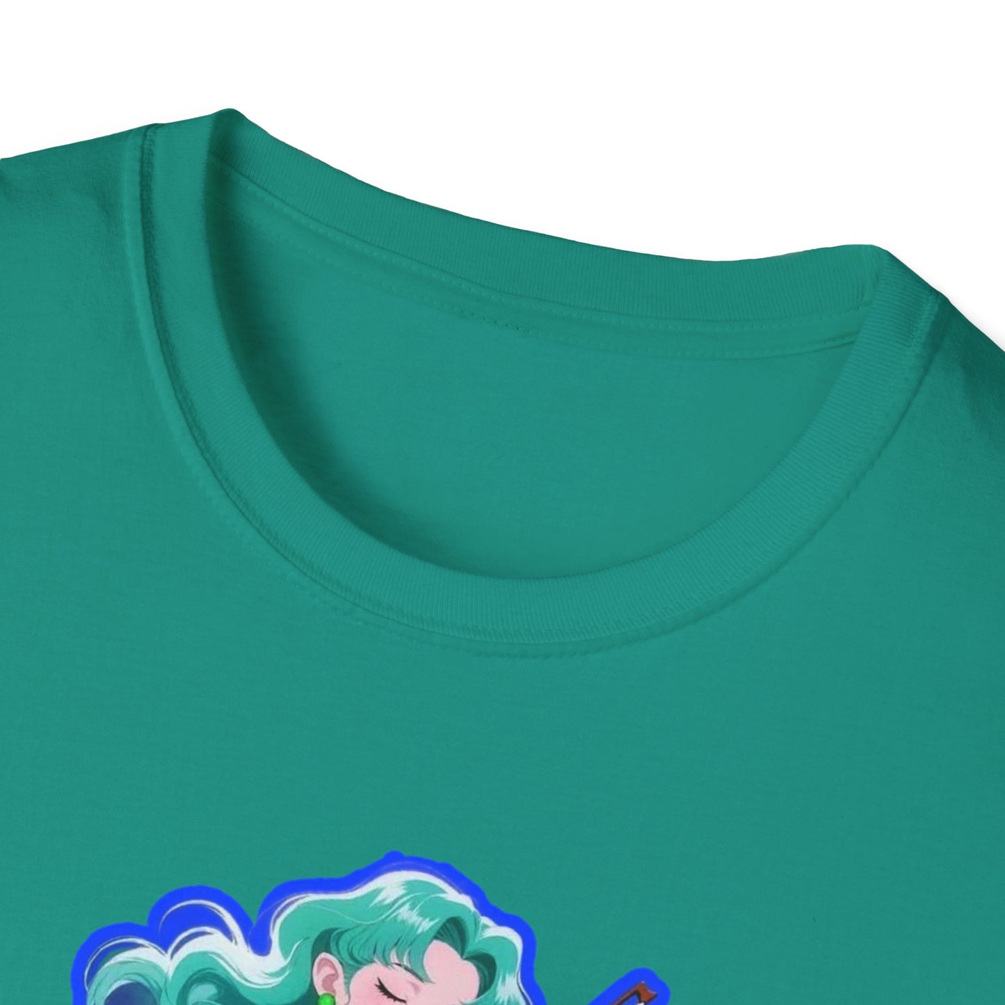 Enchanting Violinist sailor moon 7 Unisex Softstyle T-Shirt, Music Lover Gift, Casual Wear, Concert Tee, Artistic Apparel