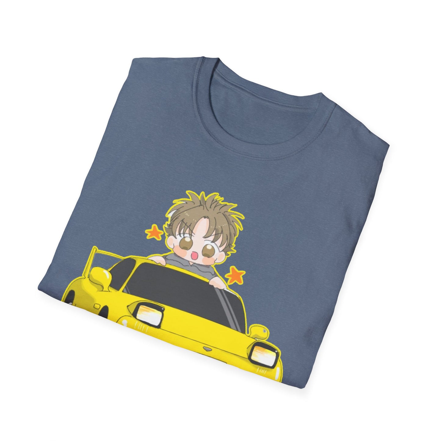 Cool Cartoon initial D 5 Car Unisex T-Shirt - Fun Gift for Car Lovers, Anime Fans, Birthday, Casual Wear, Everyday Style