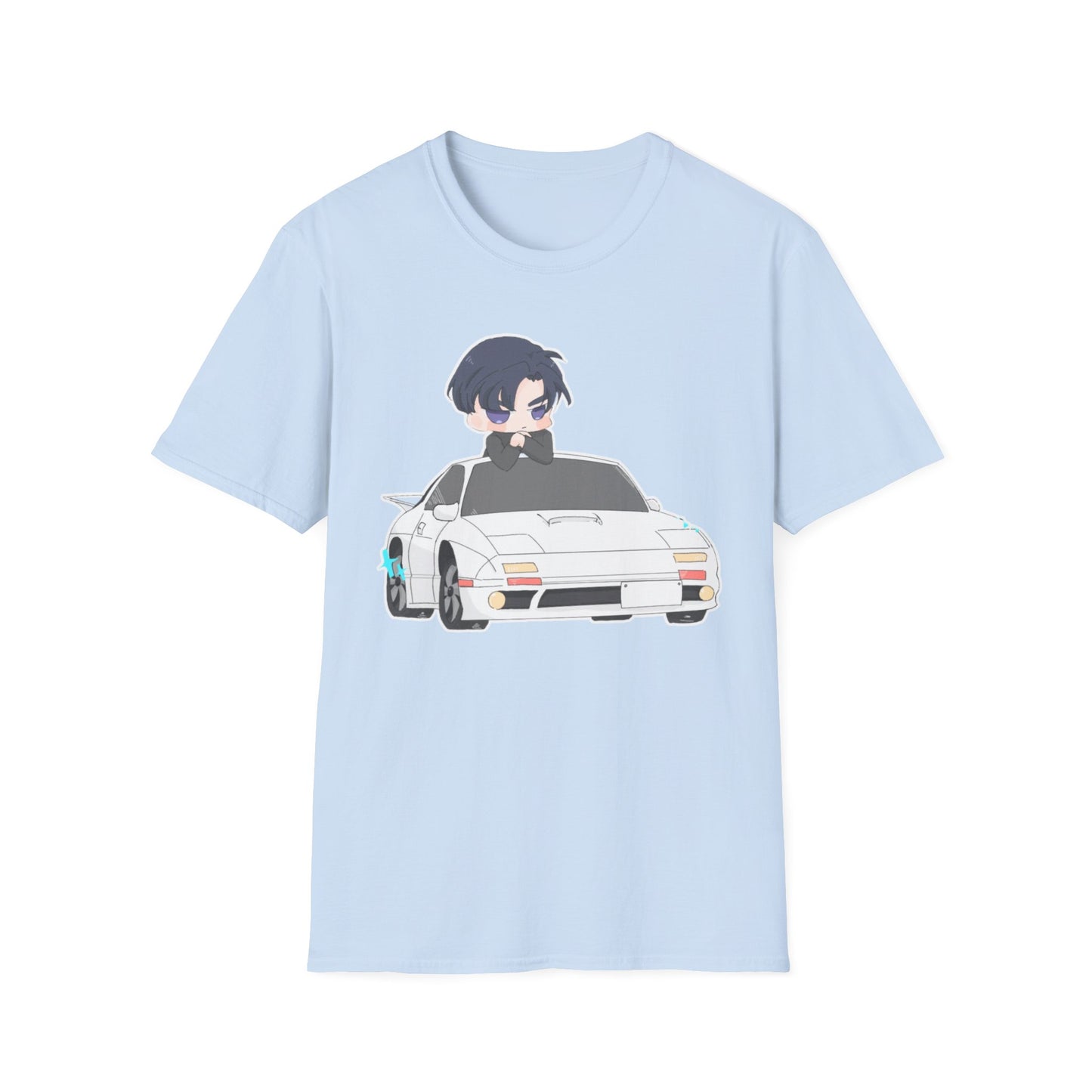 Anime Car initial D 4 Chibi T-Shirt, Unisex Graphic Tee, Cool Gift for Car Lovers, Casual Wear, Streetwear Style