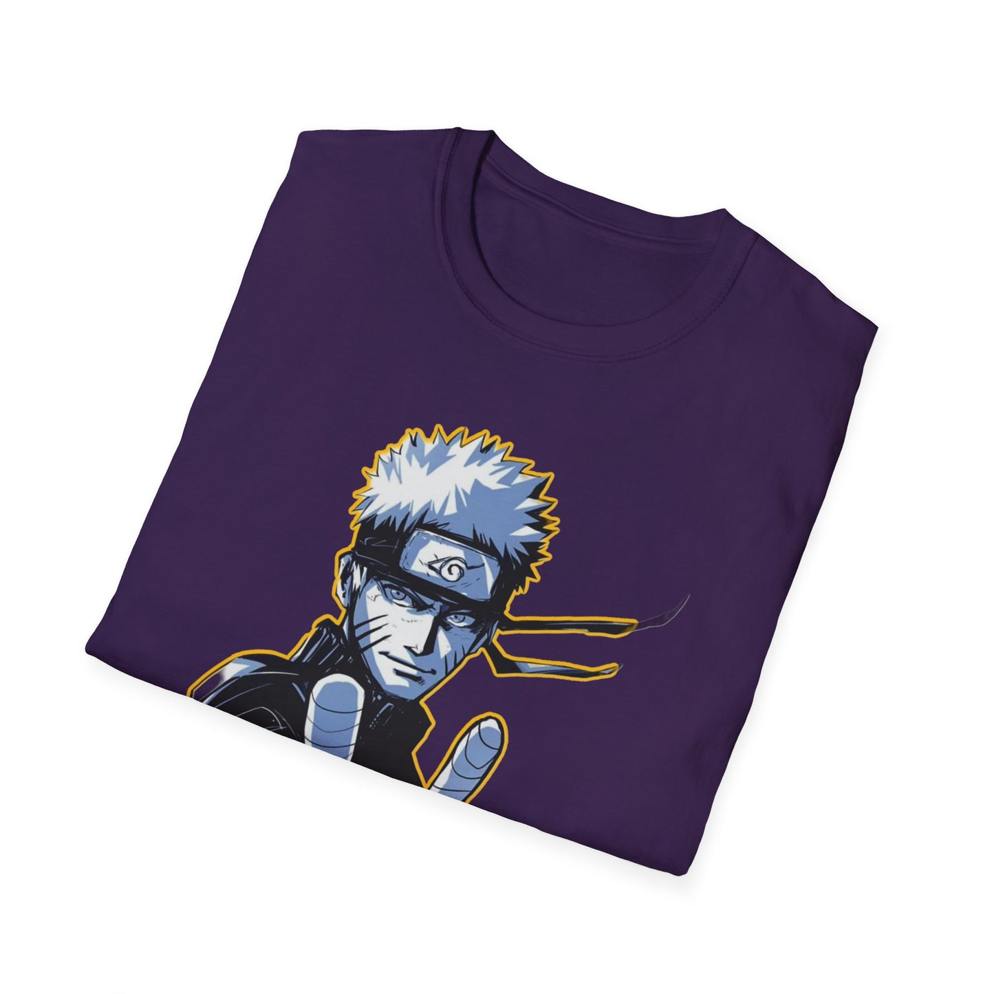 Naruto-Inspired Unisex Softstyle T-Shirt, Anime Fan Tee, Gifts for Cosplay, Comfy Everyday Wear, Perfect for Halloween and Birthdays
