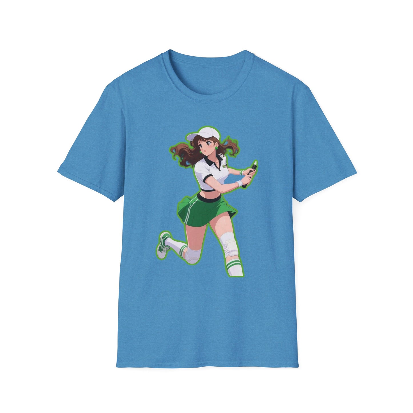 Playful Anime sailor moon 4 Character T-Shirt, Unisex Softstyle Tee, Casual Graphic Shirt, Gift for Anime Lovers, Fun Everyday Wear, Otaku Merchandise