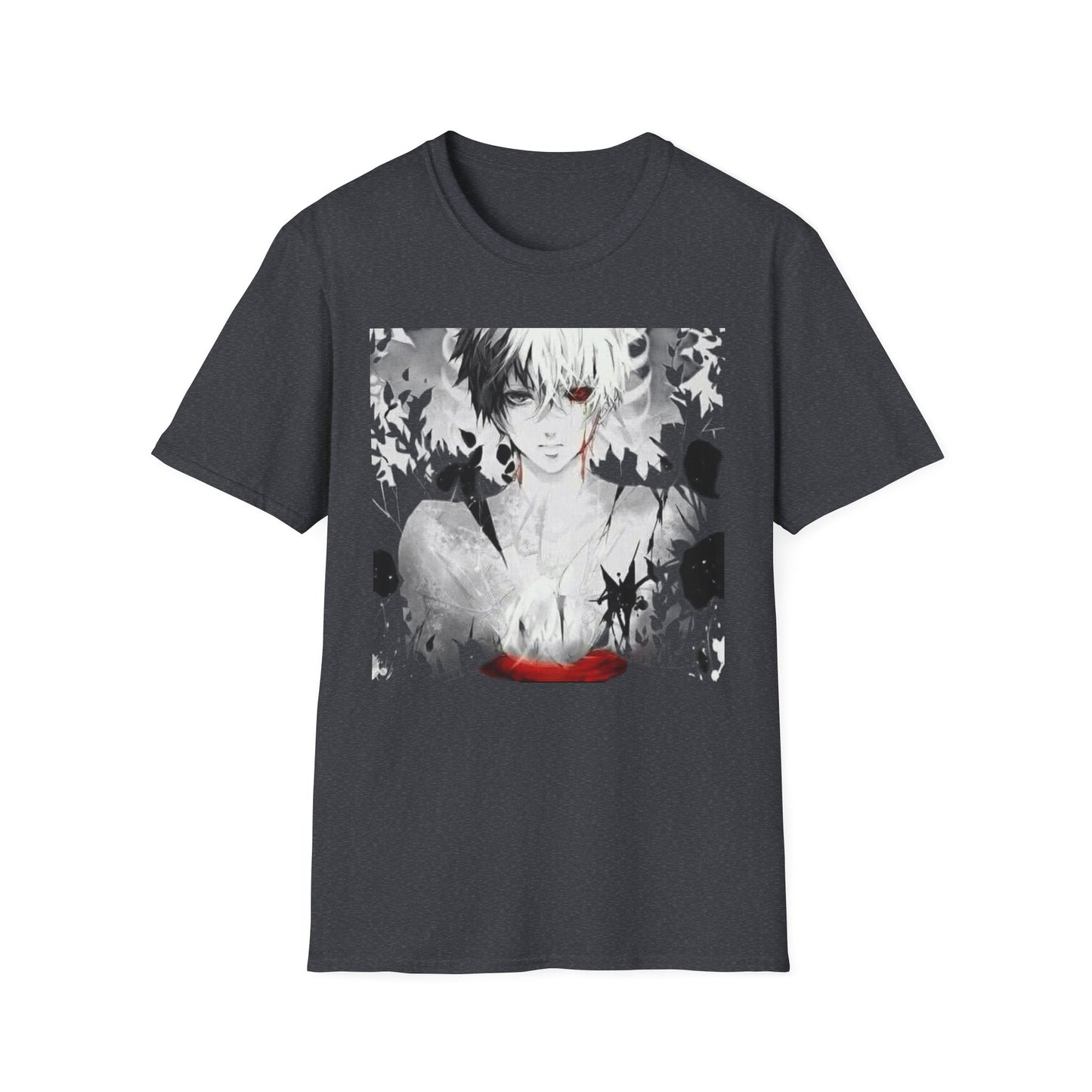 Anime Art Unisex tokyo ghoul style 2Softstyle T-Shirt | Perfect Gift for Fans, Graphic Tee, Casual Wear, Cosplay, Every Day Comfort