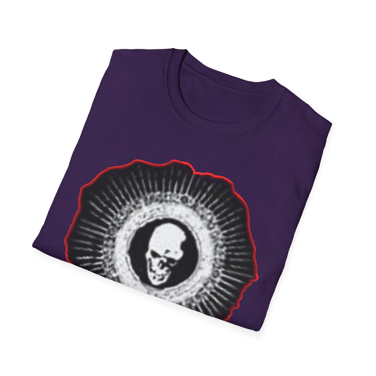 Skull Graphic Tee dn style – Unisex Softstyle T-Shirt for Art Lovers, Halloween, Casual Wear, Gothic Fashion, Unique Gift