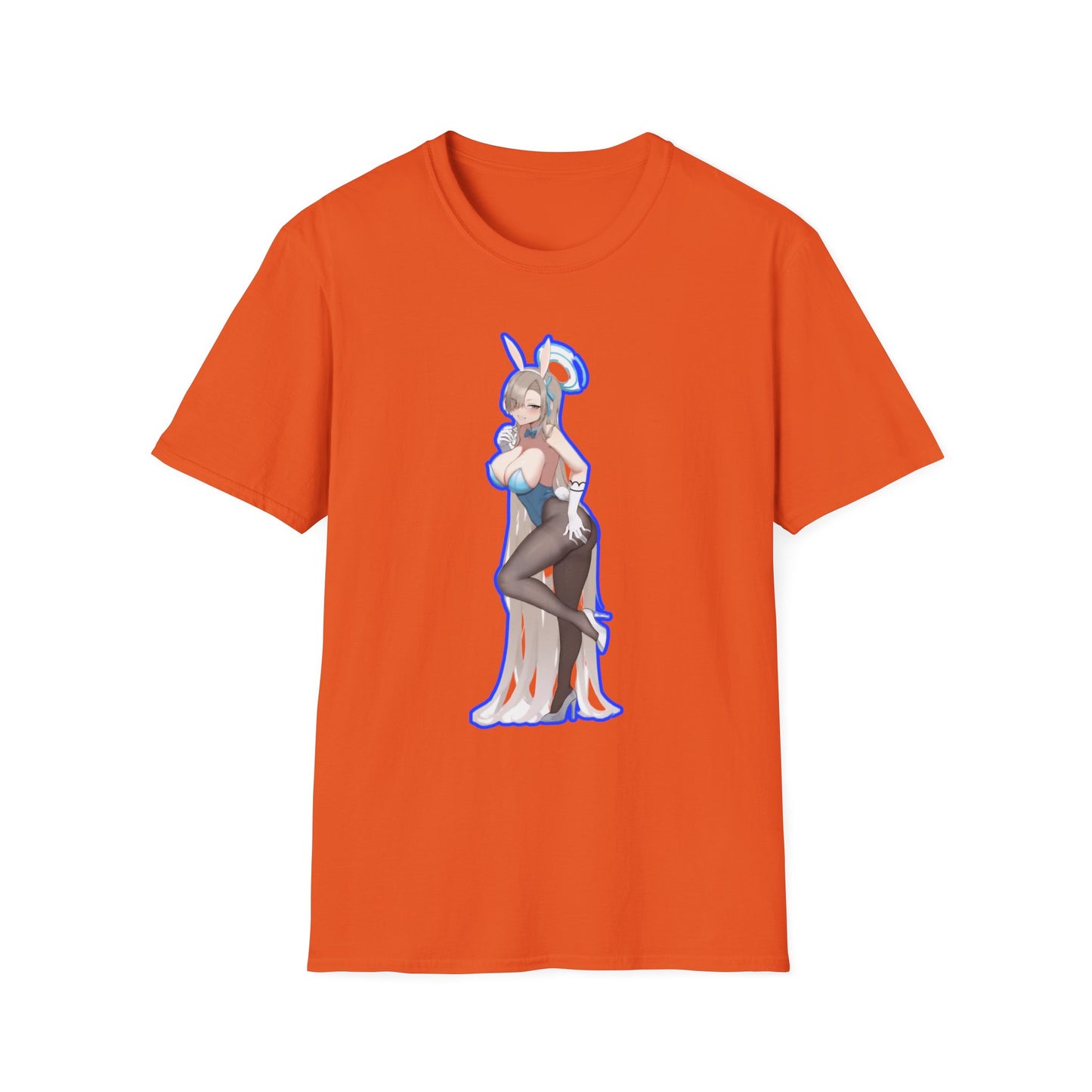 Cute Anime lewd style bunny 3-inspired Unisex T-Shirt with Playful Designs, Perfect for Niche Enthusiasts, Gift for Cosplay Events, Trendy Streetwear