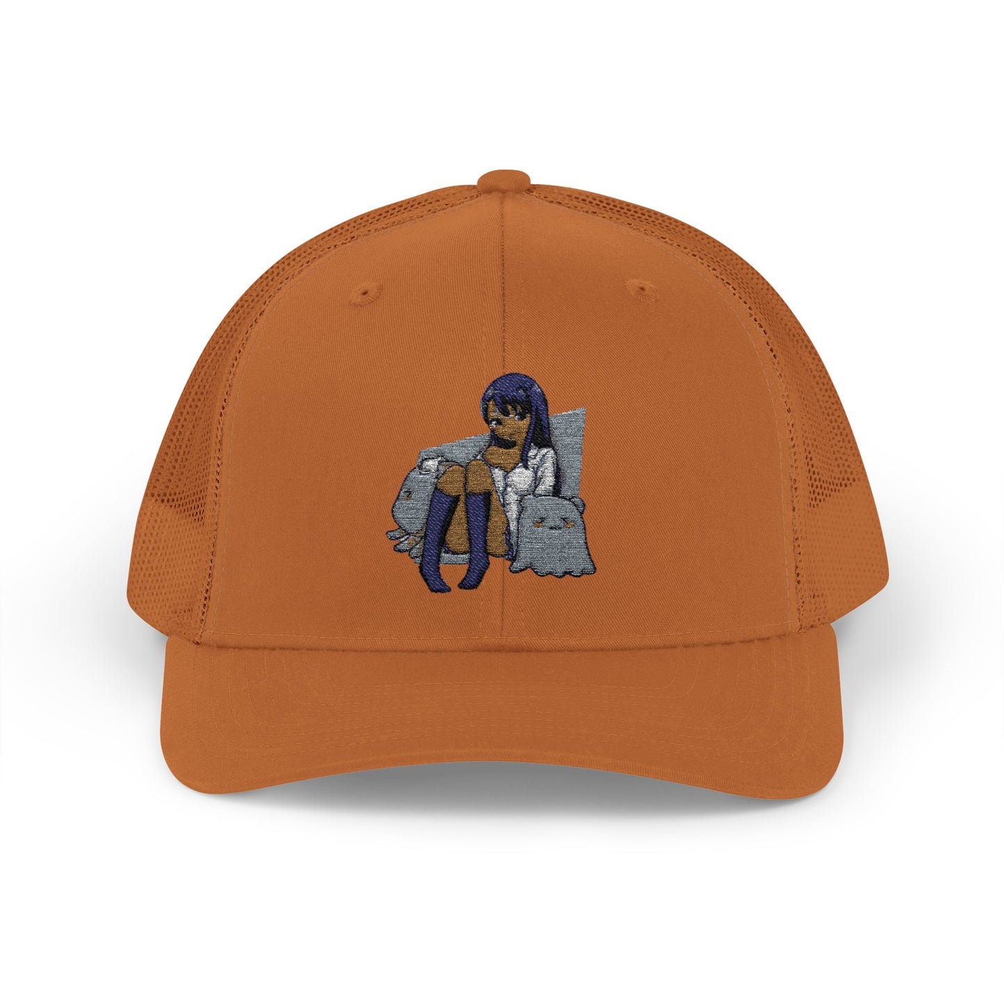 Chic Embroidered Snapback Trucker Cap, Stylish Hat for Women, Casual Fashion Accessory, Perfect Gift, Summer Vibes