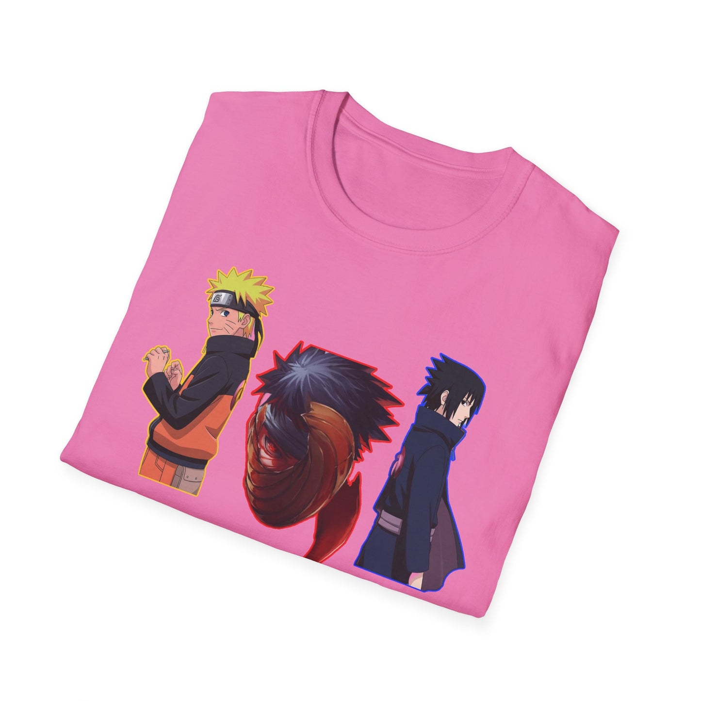 Anime-Inspired Naruto 5 Unisex Softstyle T-Shirt, Graphic Tee for Fans, Casual Wear, Gift for Birthdays, Cosplay, and Conventions