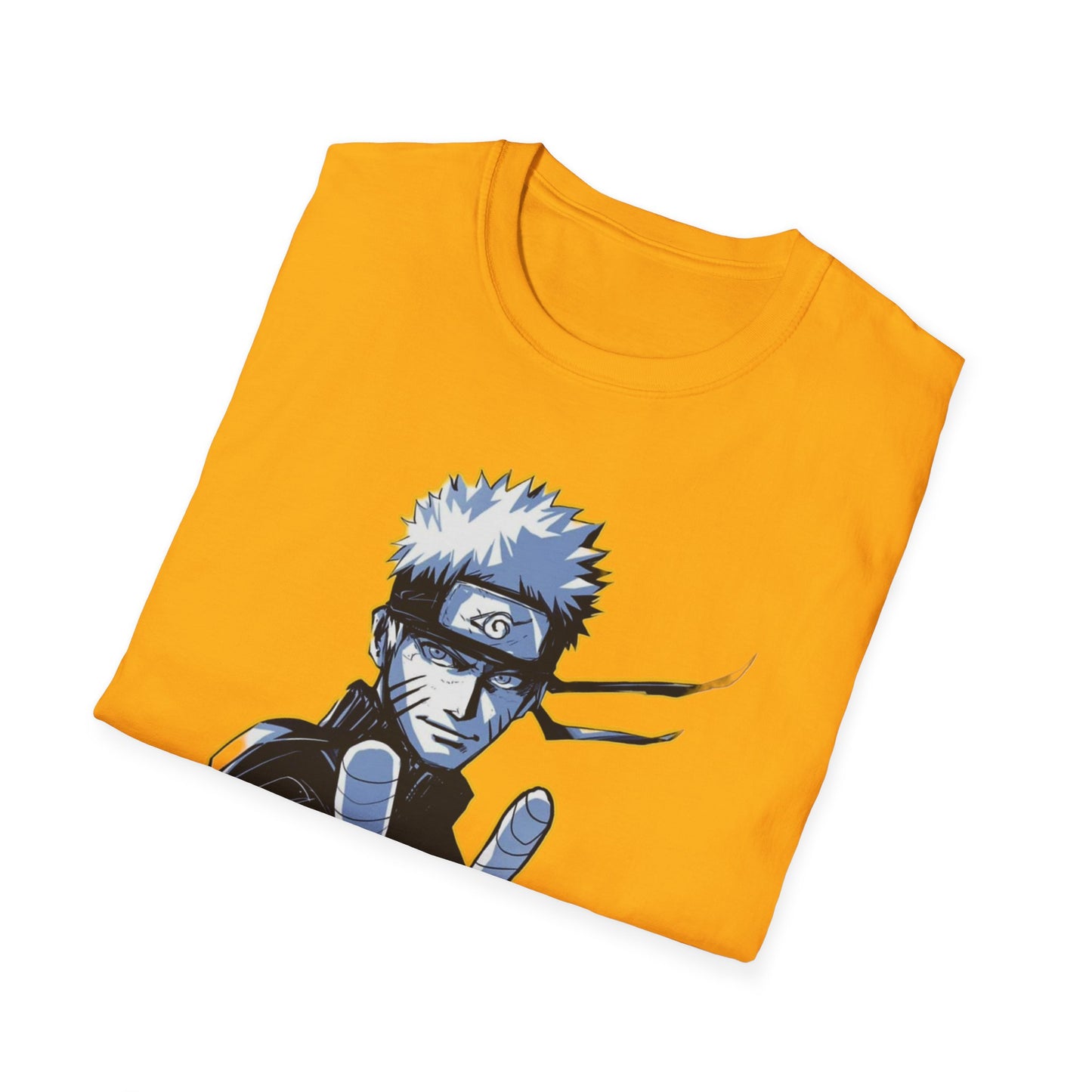 Naruto-Inspired Unisex Softstyle T-Shirt, Anime Fan Tee, Gifts for Cosplay, Comfy Everyday Wear, Perfect for Halloween and Birthdays