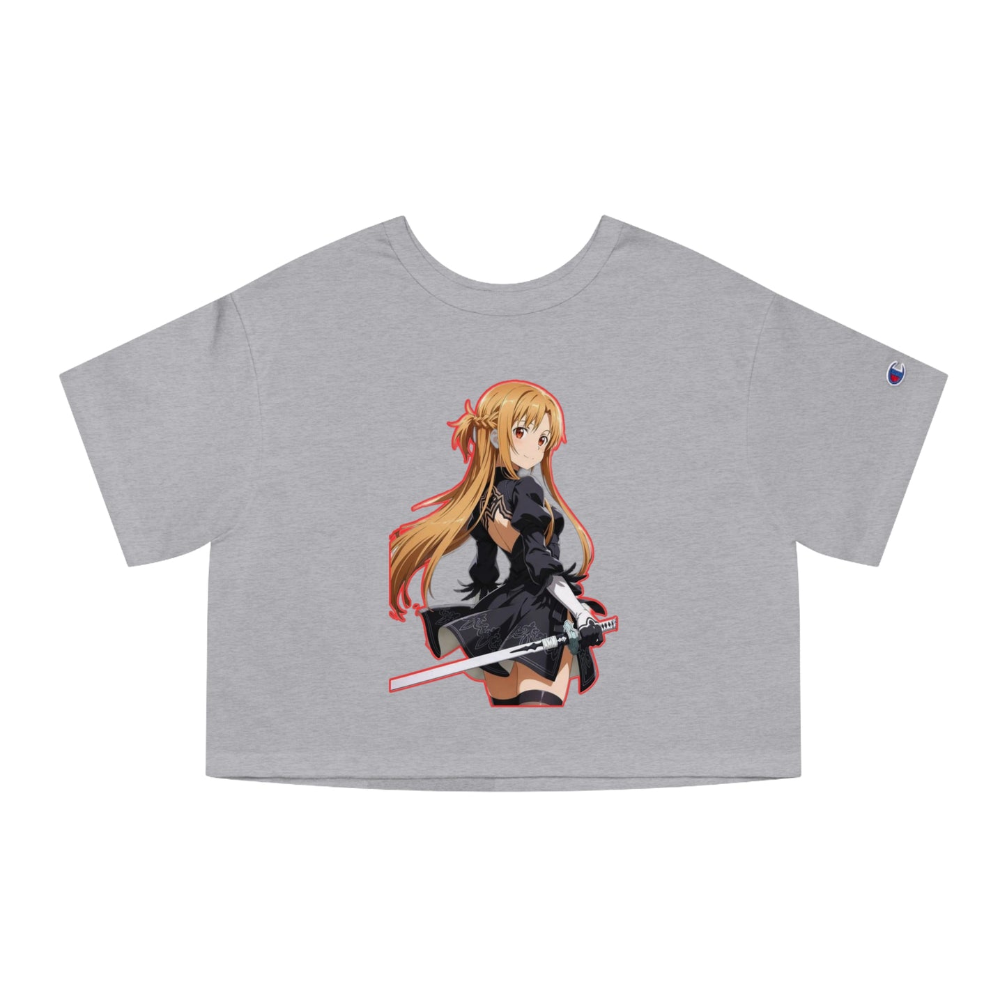 Anime-Inspired world of swords Cropped T-Shirt, Cool Graphic Tee, Stylish Summer Top, Casual Streetwear, Gifts for Anime Lovers