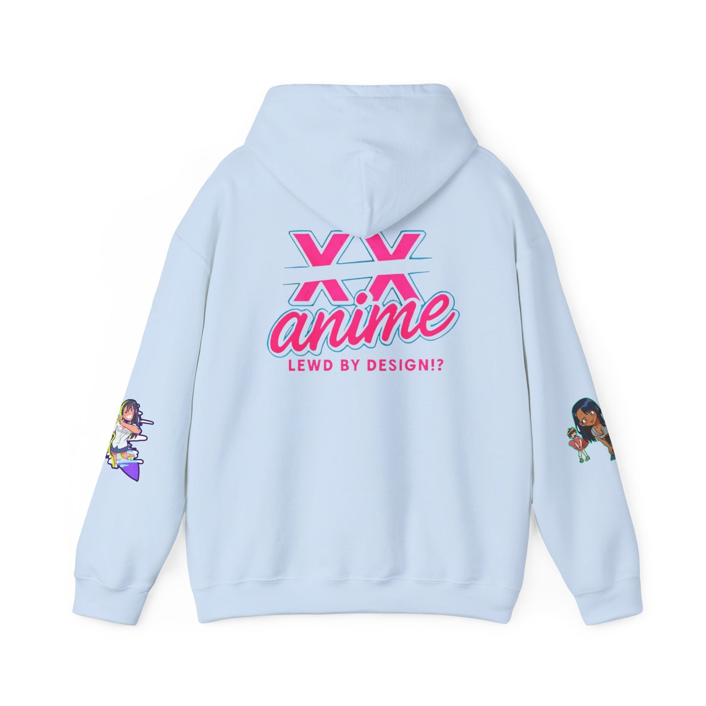 Anime-Themed Hoodie with Playful Graphics, Gift for Anime Fans, Cozy Lounge Wear, Casual Streetwear, Unique Gift Idea