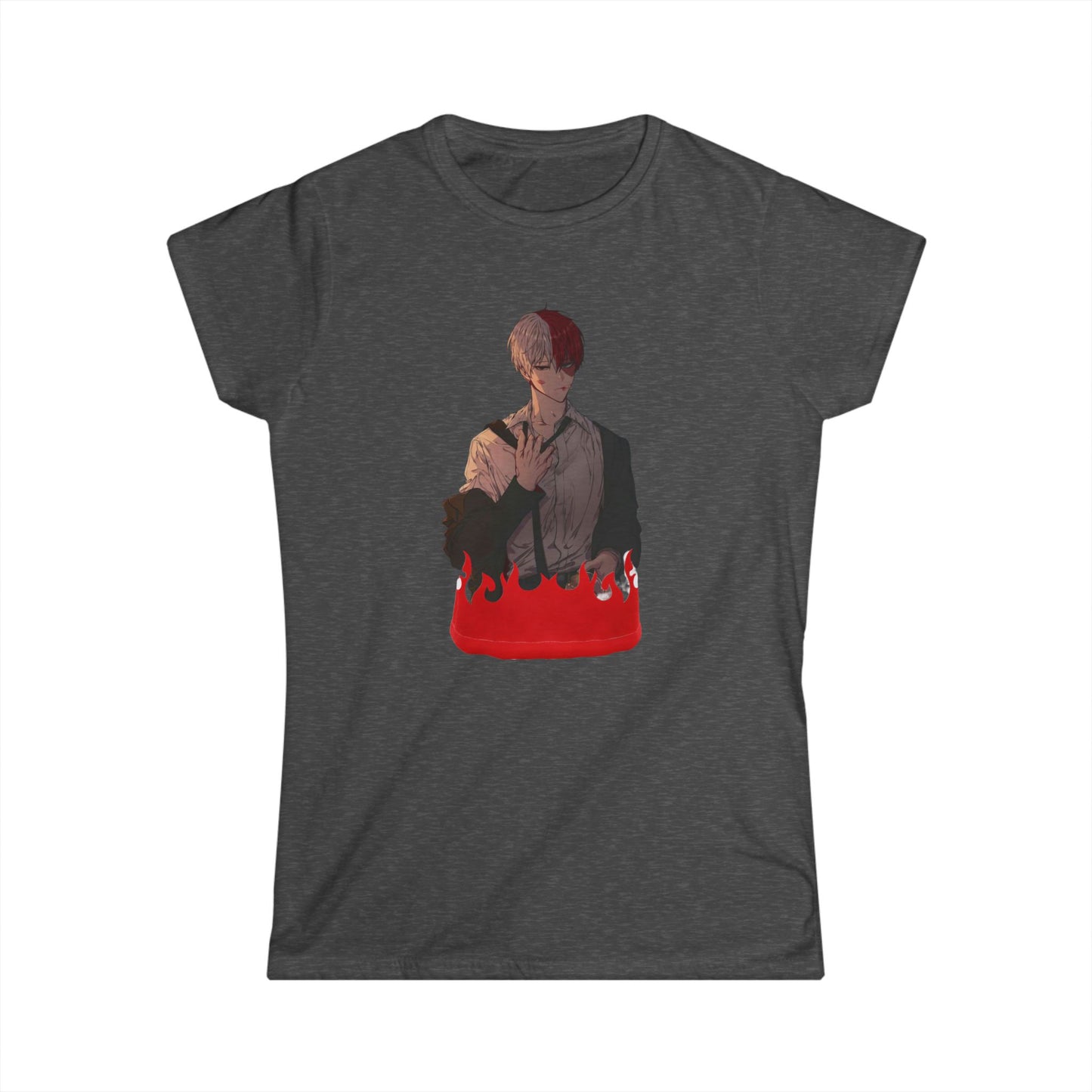 Hero life todo style 2 Tee for Fans, Casual Wear, Gift for Her, Anime Merch, Birthday Present, Cute T-Shirt