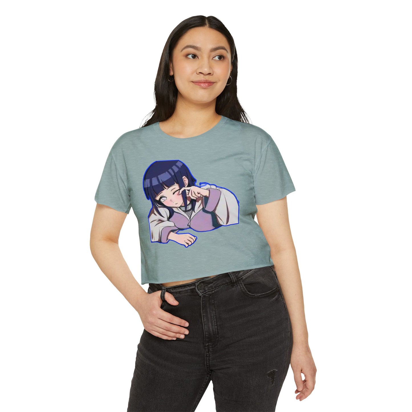 Women’s Festival Crop Naruto Top, Cute Anime Shirt, Casual Summer Tee, Trendy Graphic Top, Gifts for Her, Festival Wear
