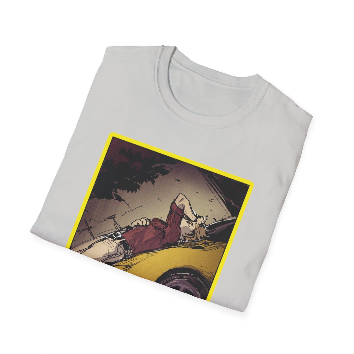 Retro Car Art initial D 11 Unisex Softstyle T-Shirt | Casual Fashion, Graphic Tee, Gift for Car Lovers, Streetwear, Vintage Aesthetic