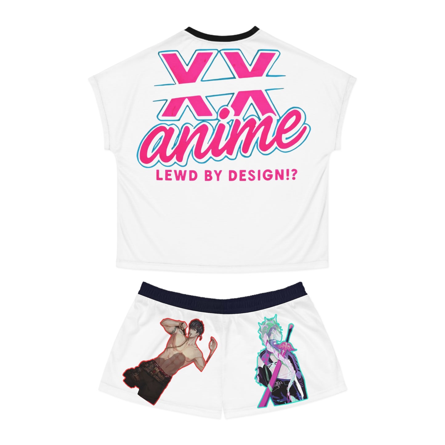 Idol style  Women's Short Pajama Set, Cute and Comfy Sleepwear, Perfect for Sleepovers, Anime Conventions, Gifts for Fans, Relaxation Wear