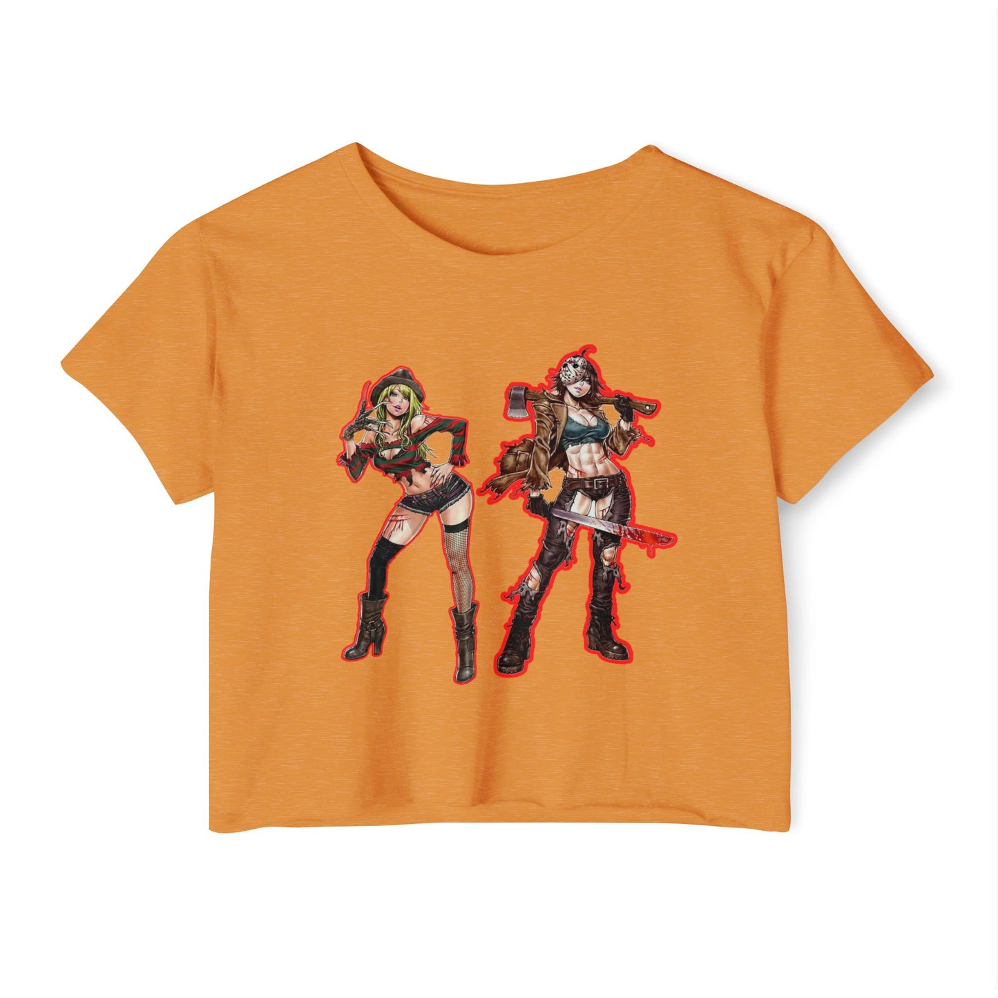 Fierce Festival spooky season masters of horror 1Crop Top, Women's Graphic Tee, Edgy Summer Shirt, Concert Outfit, Music Festival Apparel, Statement Top