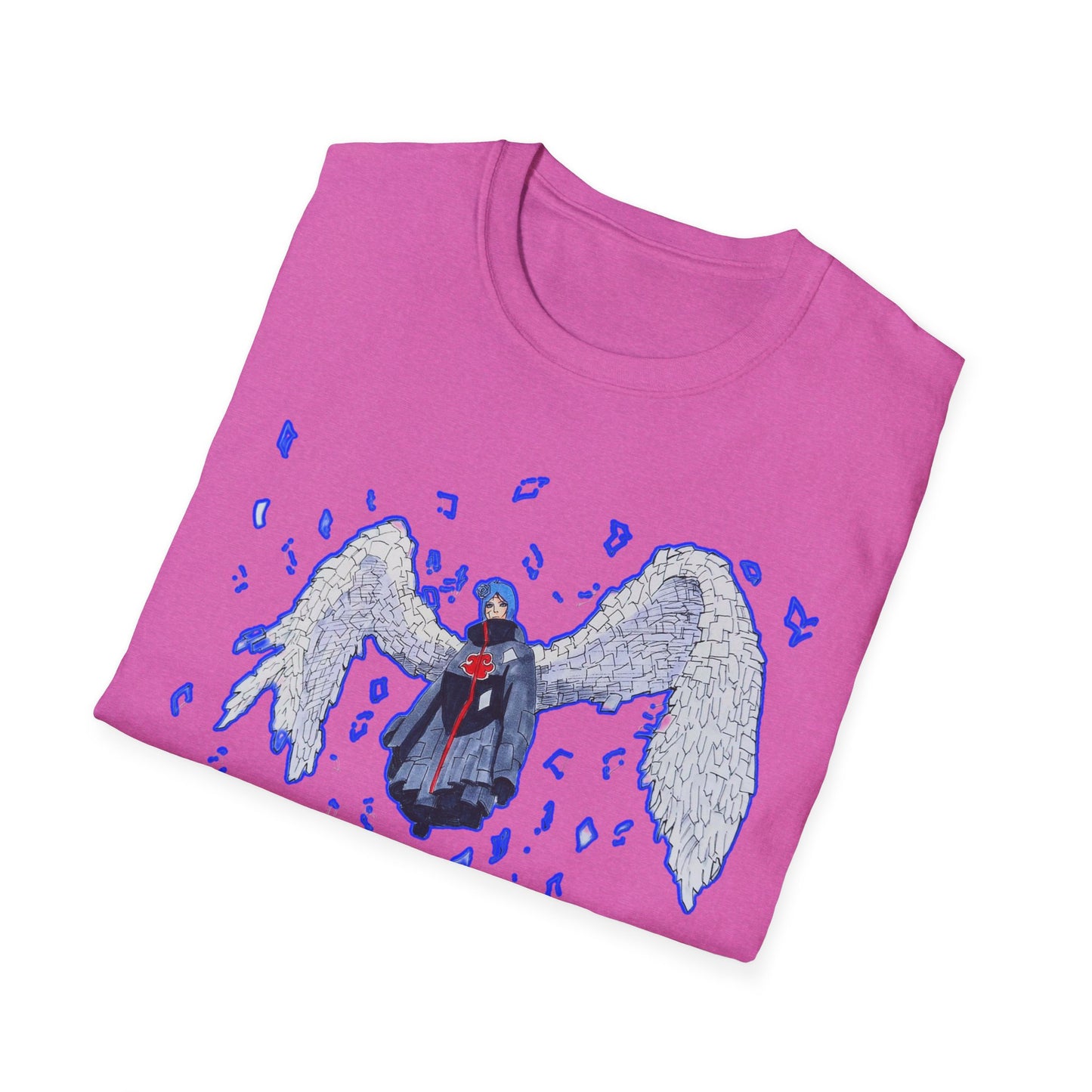 Angel Wings  Naruto Unisex Softstyle T-Shirt | Casual Aesthetic Tee for Daily Wear, Gift for Her, Art-Inspired Fashion, Unique Graphic Tee