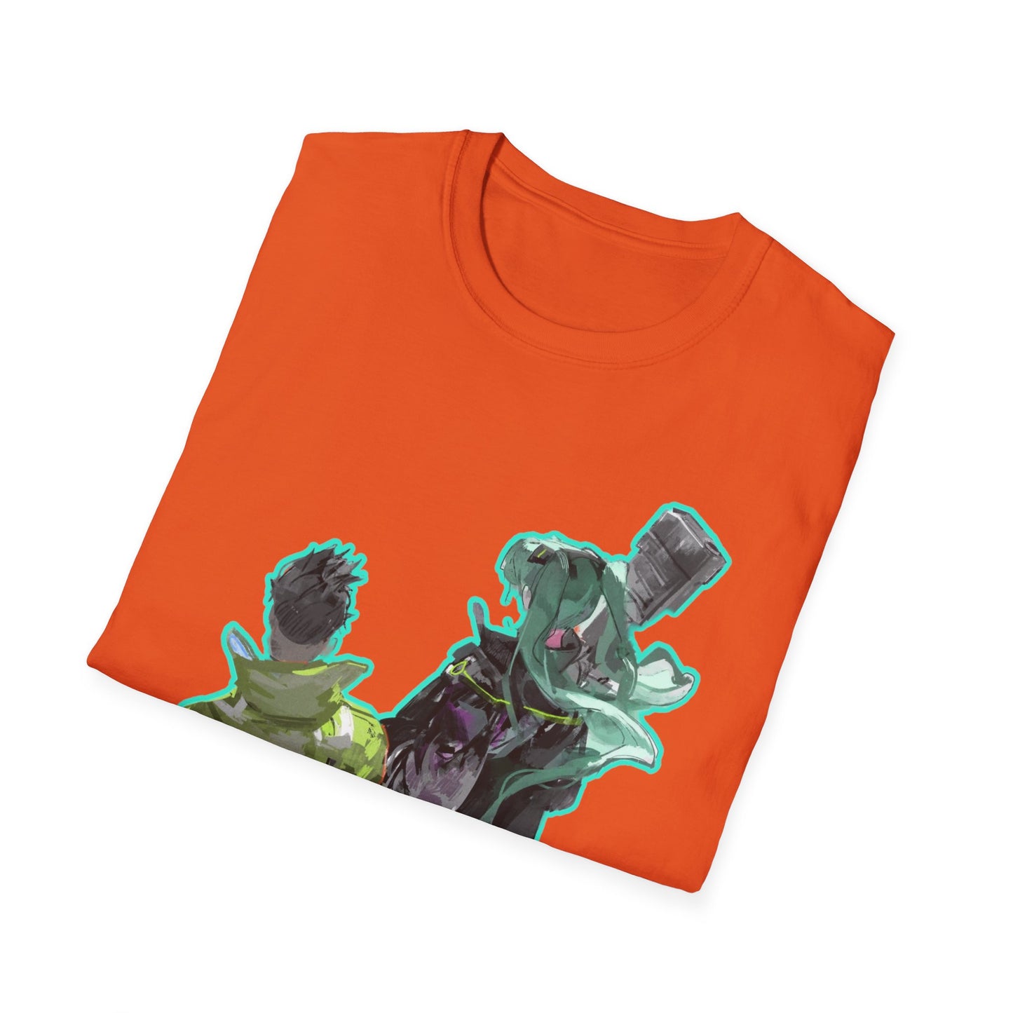 Stylish Unisex  cyber punk style Softstyle T-Shirt with Unique Graphic Design - Perfect for Casual Wear, Gifts, Art Lovers, Birthday, Everyday Style