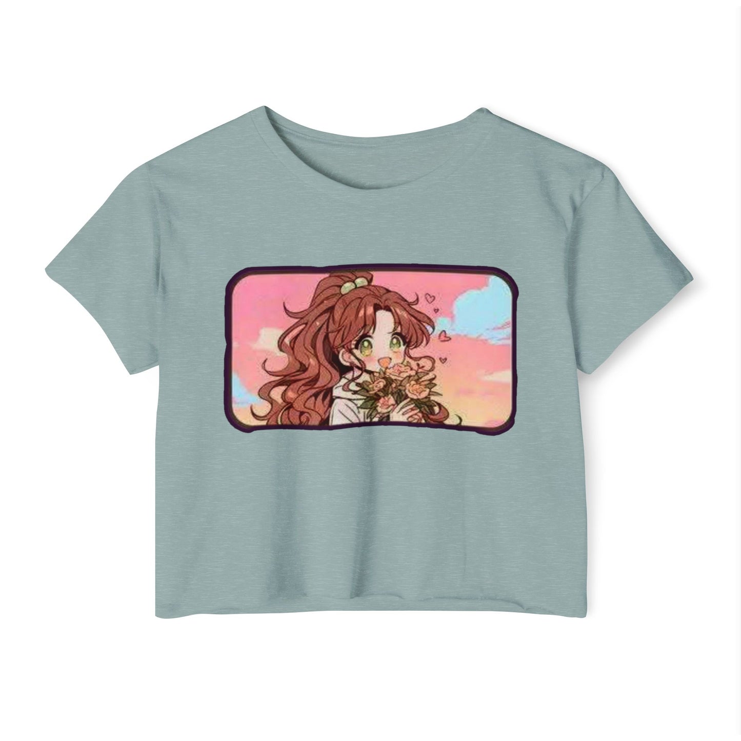 Boho Floral sailor moon 9 Women's Crop Top, Festival Wear, Summer Fashion, Cute Top, Gift for Her