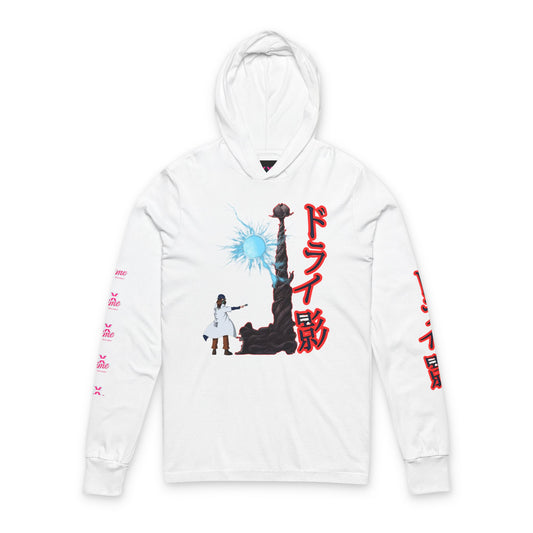 Anime-Inspired drykage Unisex Hooded Long Sleeve Tee, Graphic Tee, Streetwear, Casual Wear, Gift for Anime Lovers