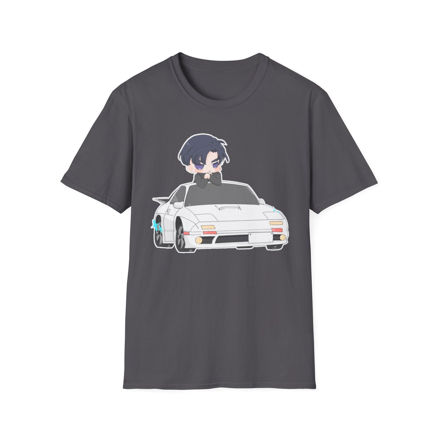 Anime Car initial D 4 Chibi T-Shirt, Unisex Graphic Tee, Cool Gift for Car Lovers, Casual Wear, Streetwear Style