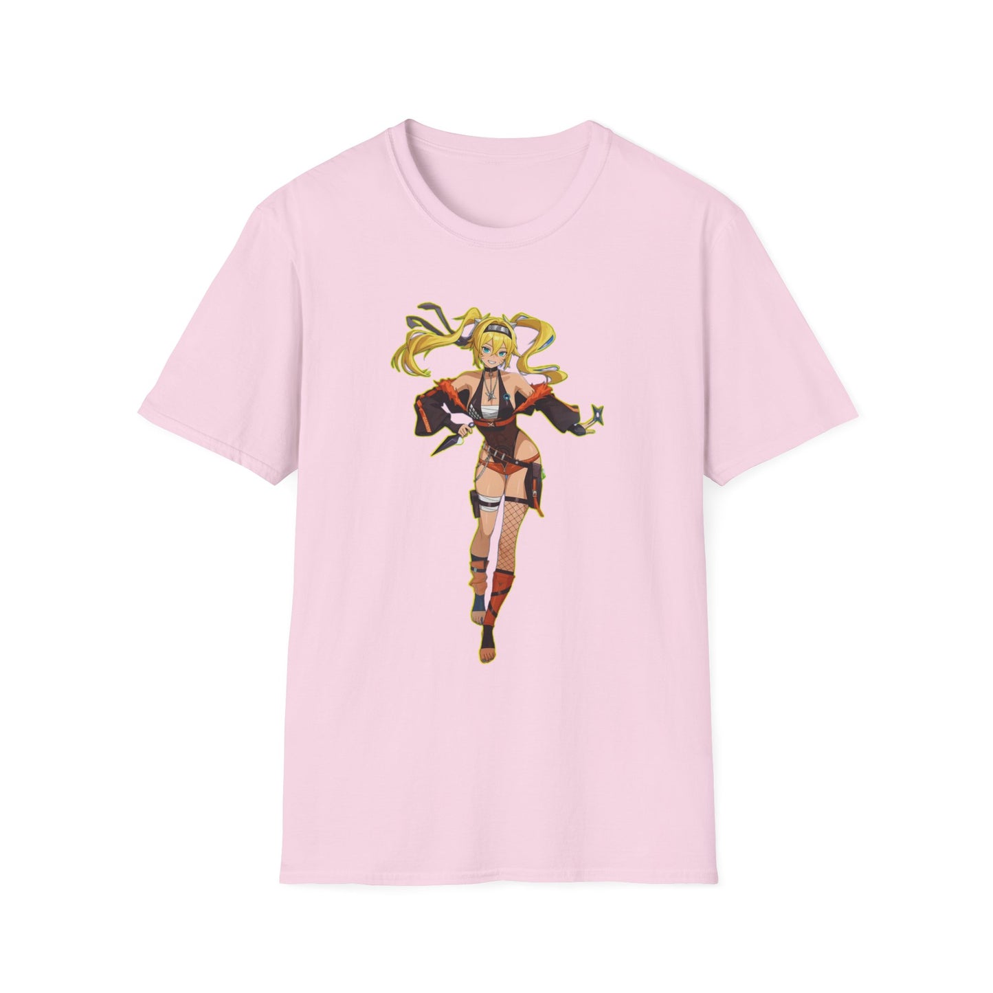 Anime-Inspired Naruto 8 Unisex Softstyle T-Shirt, Casual Wear, Gifts for Gamers, Comic Con Apparel, Unique Fashion Statement