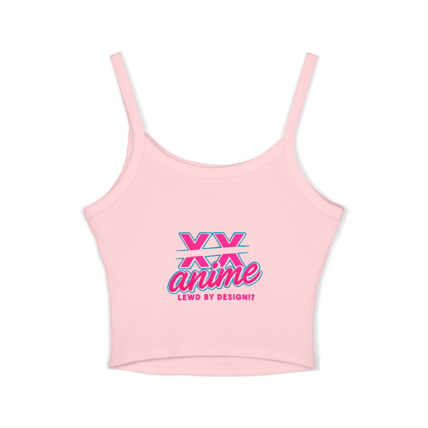 Anime-Inspired Women's Spaghetti Strap Tank Top, Cute Summer Top, Graphic Tee, Cosplay Outfit, Gift for Anime Lovers, Trendy Casual Wear