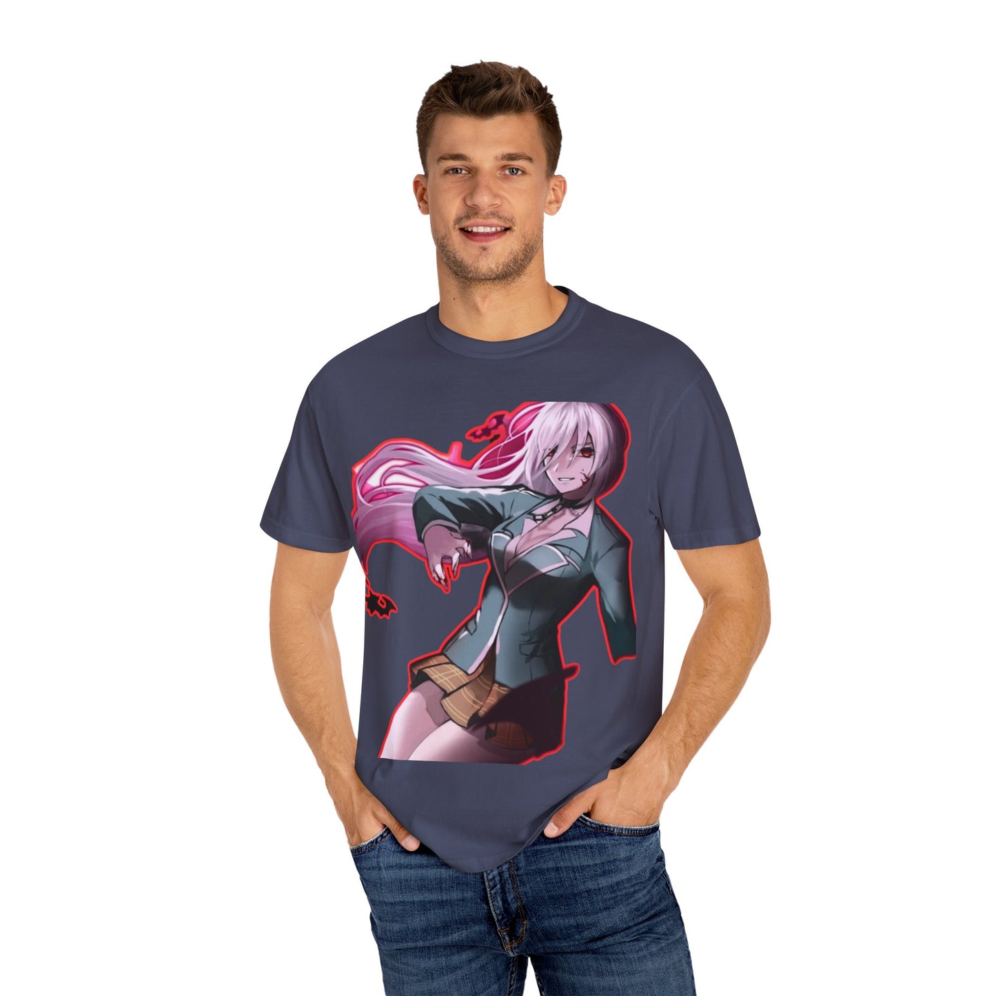 Anime-Themed T-Shirt Featuring Bold Artwork