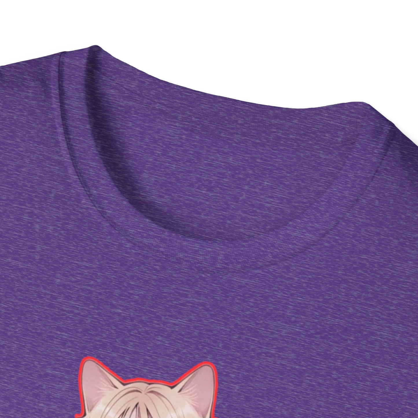 Anime Cat Girl Unisex T-Shirt, Cute Graphic Tee, Casual Wear, Gift for Cat Lovers, Kawaii Fashion, Summer Style