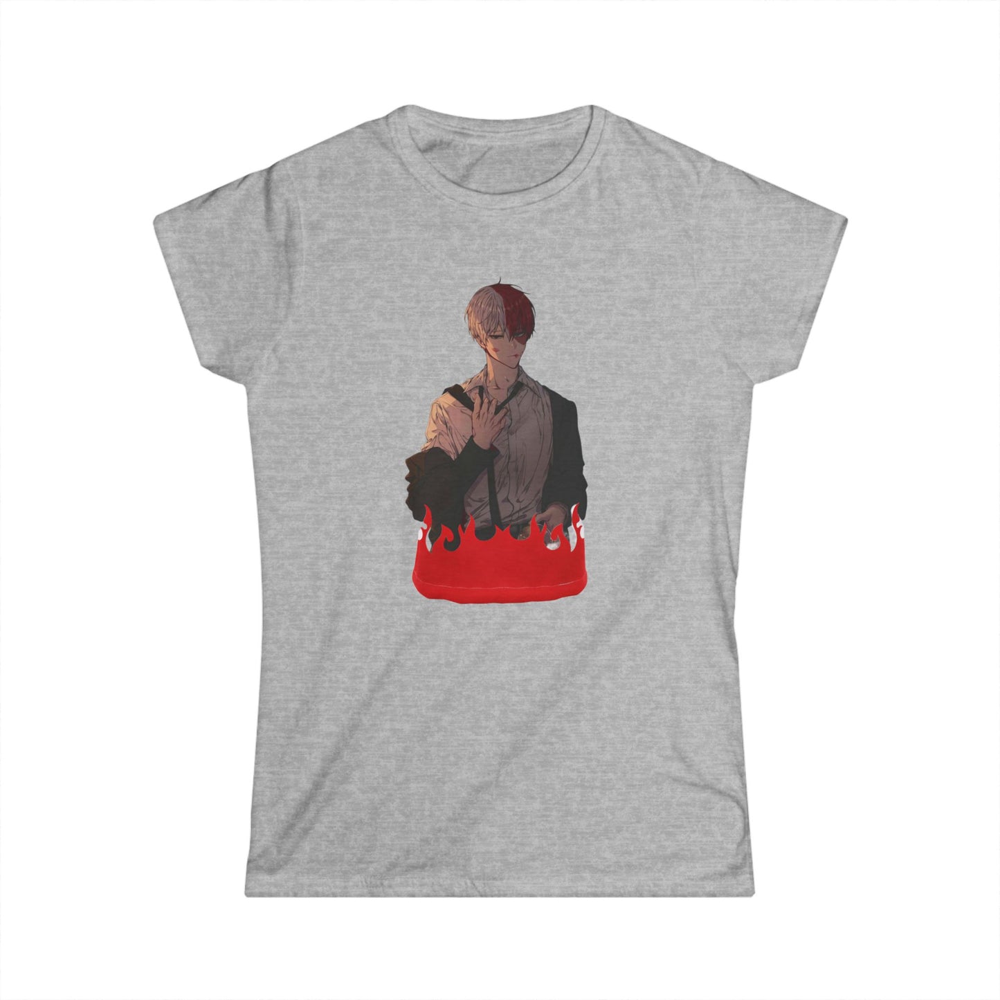 Hero life todo style 2 Tee for Fans, Casual Wear, Gift for Her, Anime Merch, Birthday Present, Cute T-Shirt