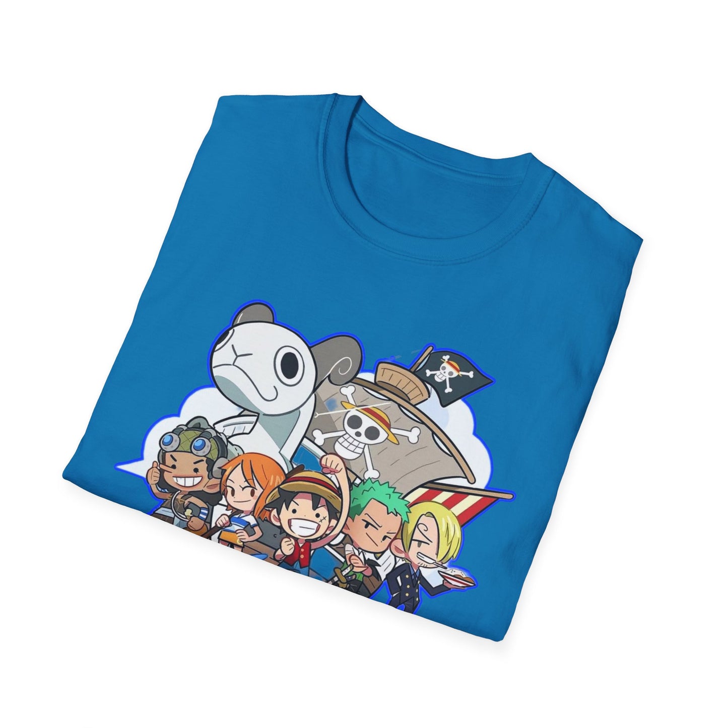 Cute Cartoon Character one piece 7 T-Shirt, Graphic Tee for Anime Lovers, Unisex Gift, Casual Wear, Softstyle Shirt