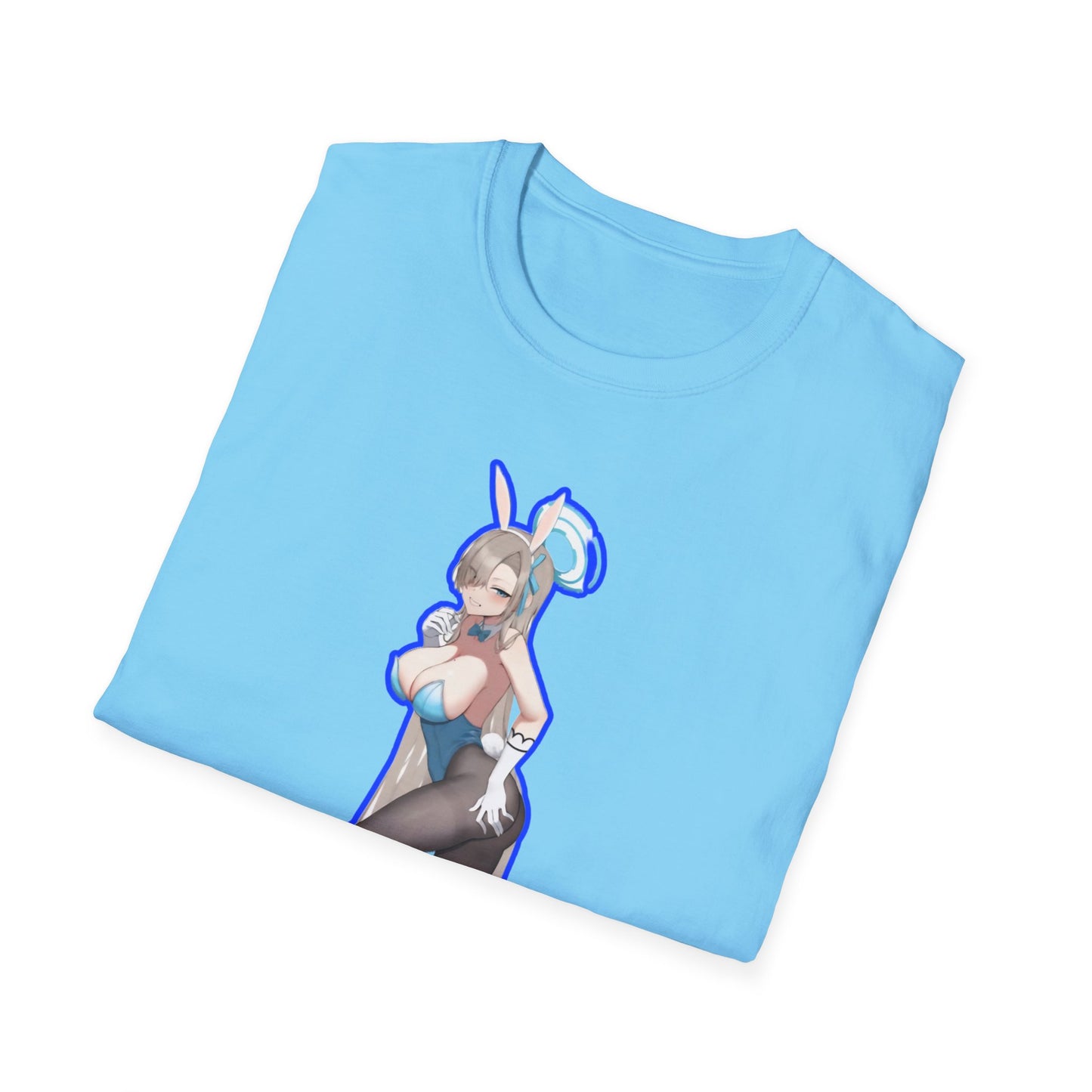 Cute Anime lewd style bunny 3-inspired Unisex T-Shirt with Playful Designs, Perfect for Niche Enthusiasts, Gift for Cosplay Events, Trendy Streetwear
