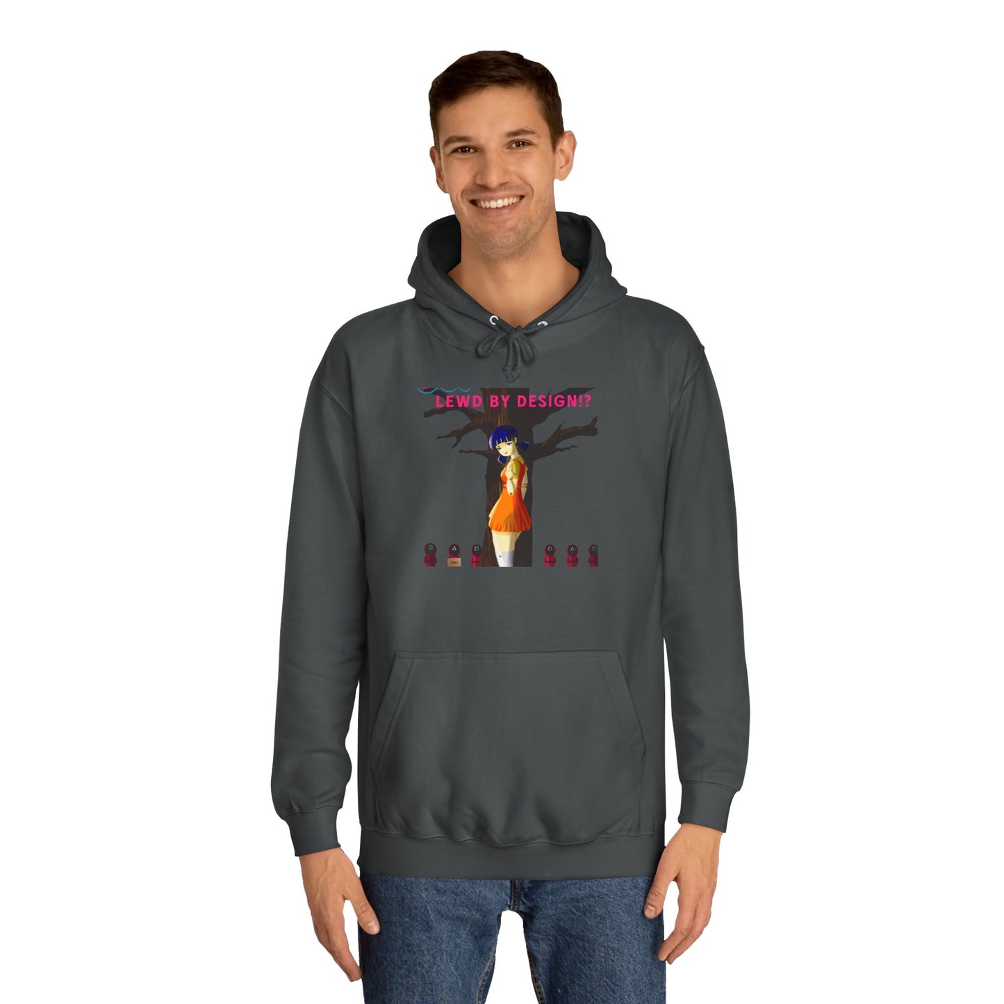 Trendy Anime College Hoodie, Cozy Unisex Sweatshirt, Perfect Gift for Students, Casual Streetwear, Unique Graphic Pullover