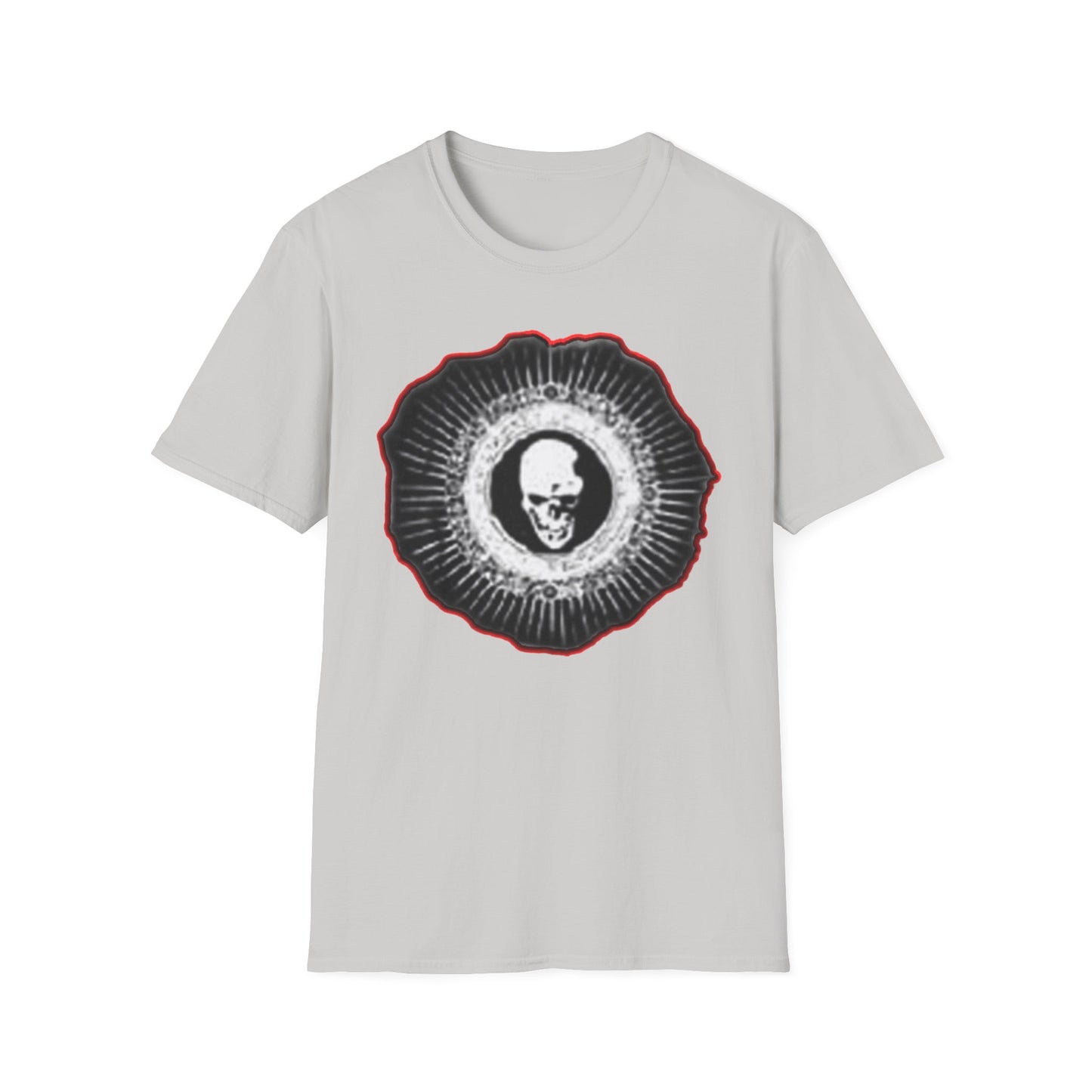 Skull Graphic Tee dn style – Unisex Softstyle T-Shirt for Art Lovers, Halloween, Casual Wear, Gothic Fashion, Unique Gift