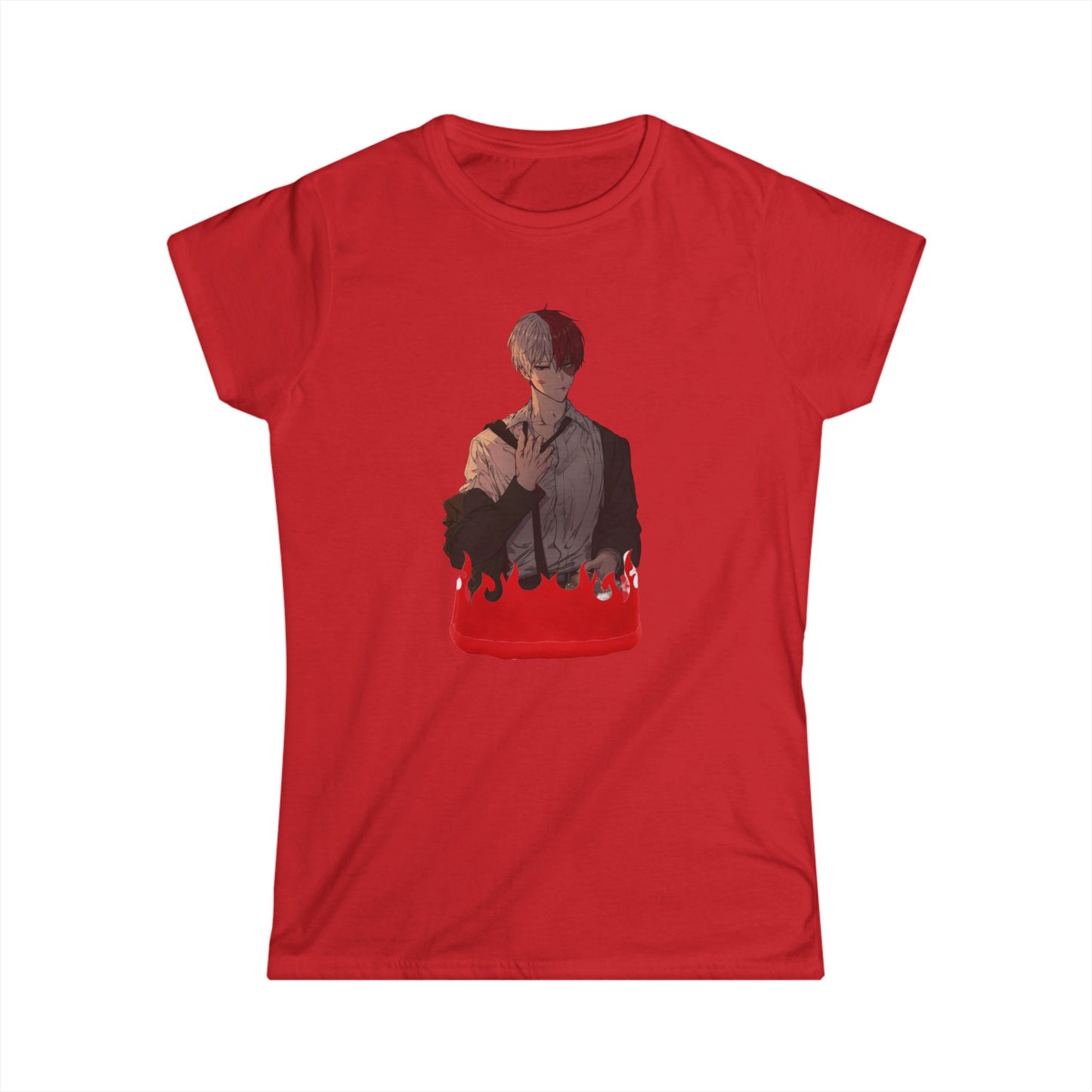 Hero life todo style 2 Tee for Fans, Casual Wear, Gift for Her, Anime Merch, Birthday Present, Cute T-Shirt