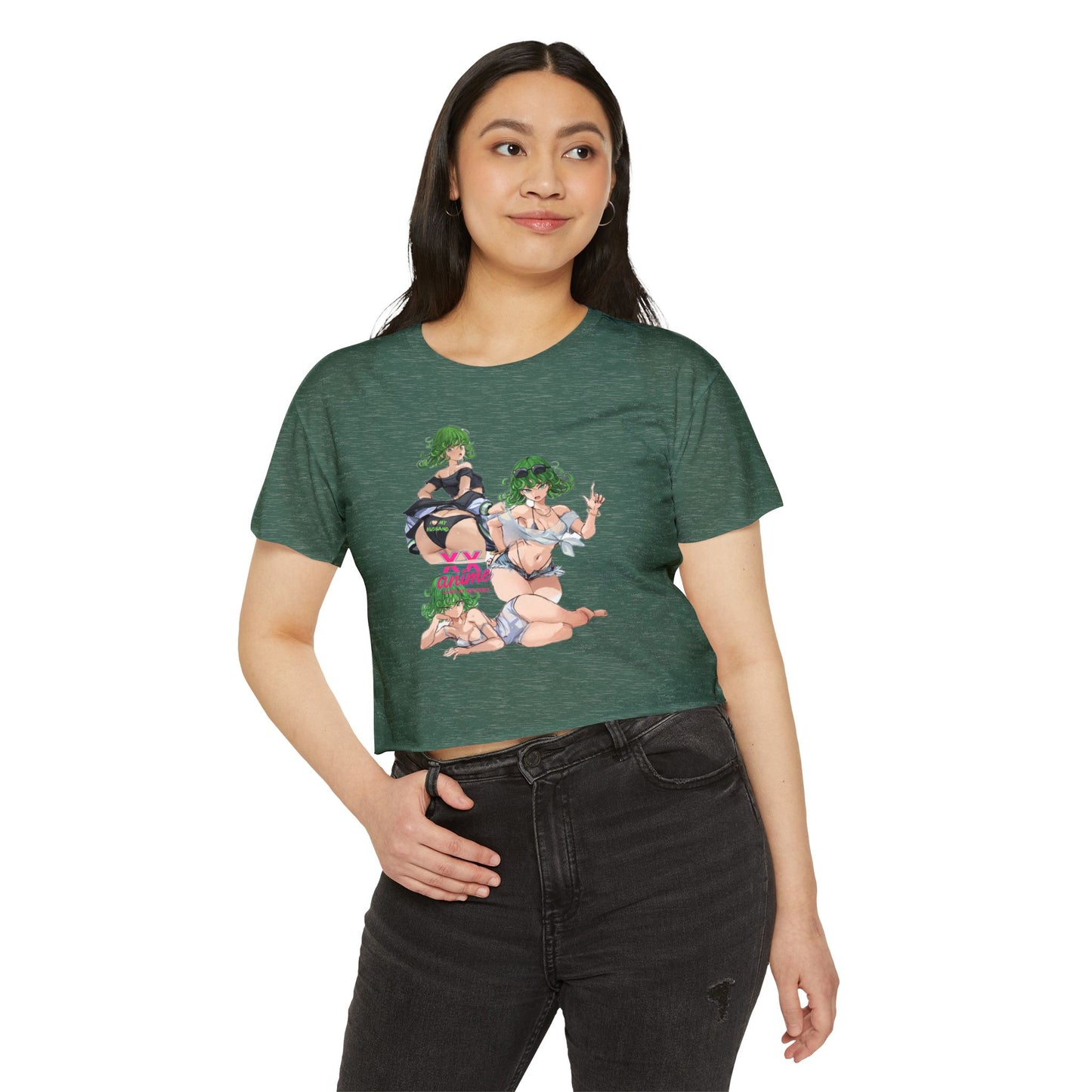 Anime-Inspired Women's Festival Crop Top, Cute Summer Top, Party Wear, Trendy Apparel, Anime Lover Gift, Festival Fashion