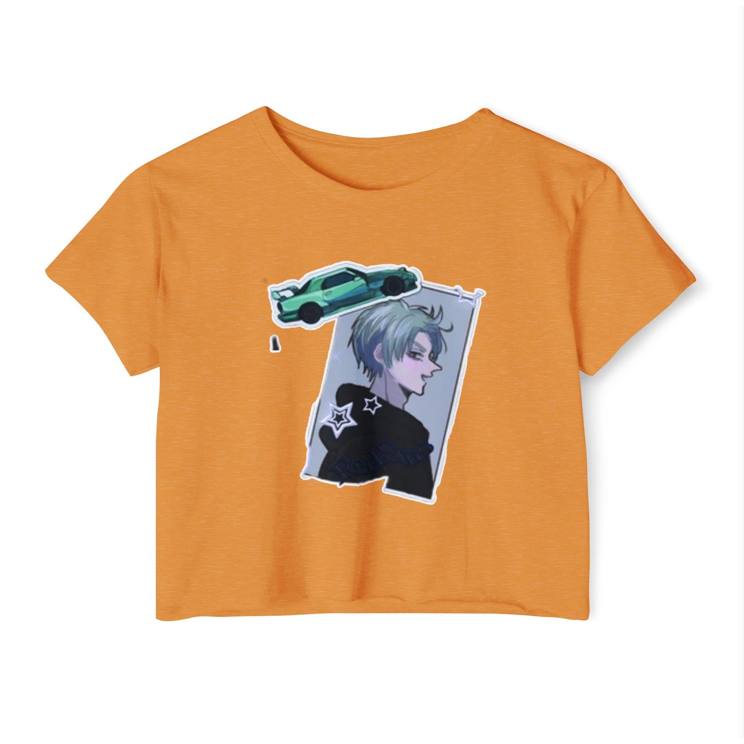 Trendy Women's initial D Festival Crop Top, Cute Graphic Tee, Summer Fashion, Festival Wear, Casual Street Style