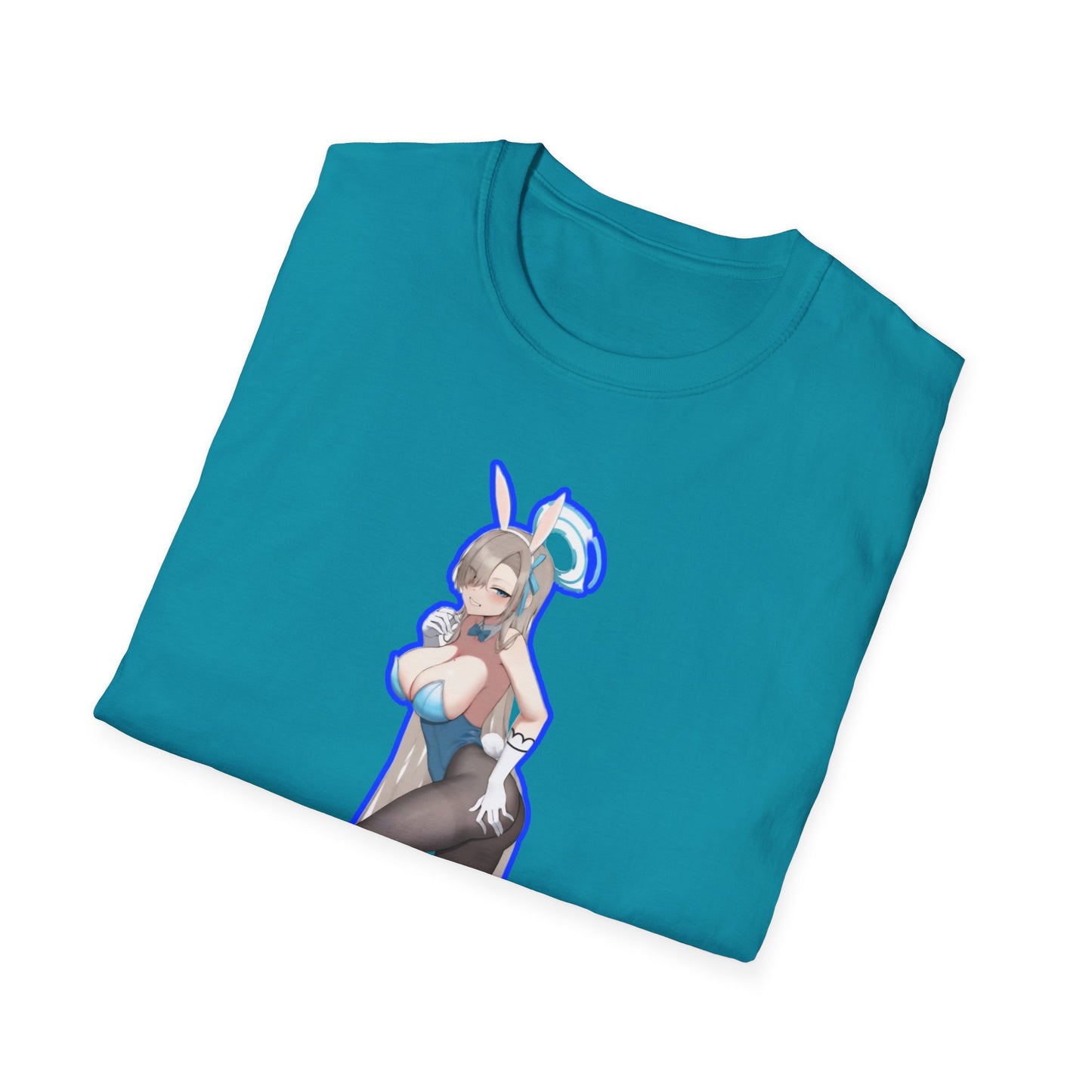 Cute Anime lewd style bunny 3-inspired Unisex T-Shirt with Playful Designs, Perfect for Niche Enthusiasts, Gift for Cosplay Events, Trendy Streetwear