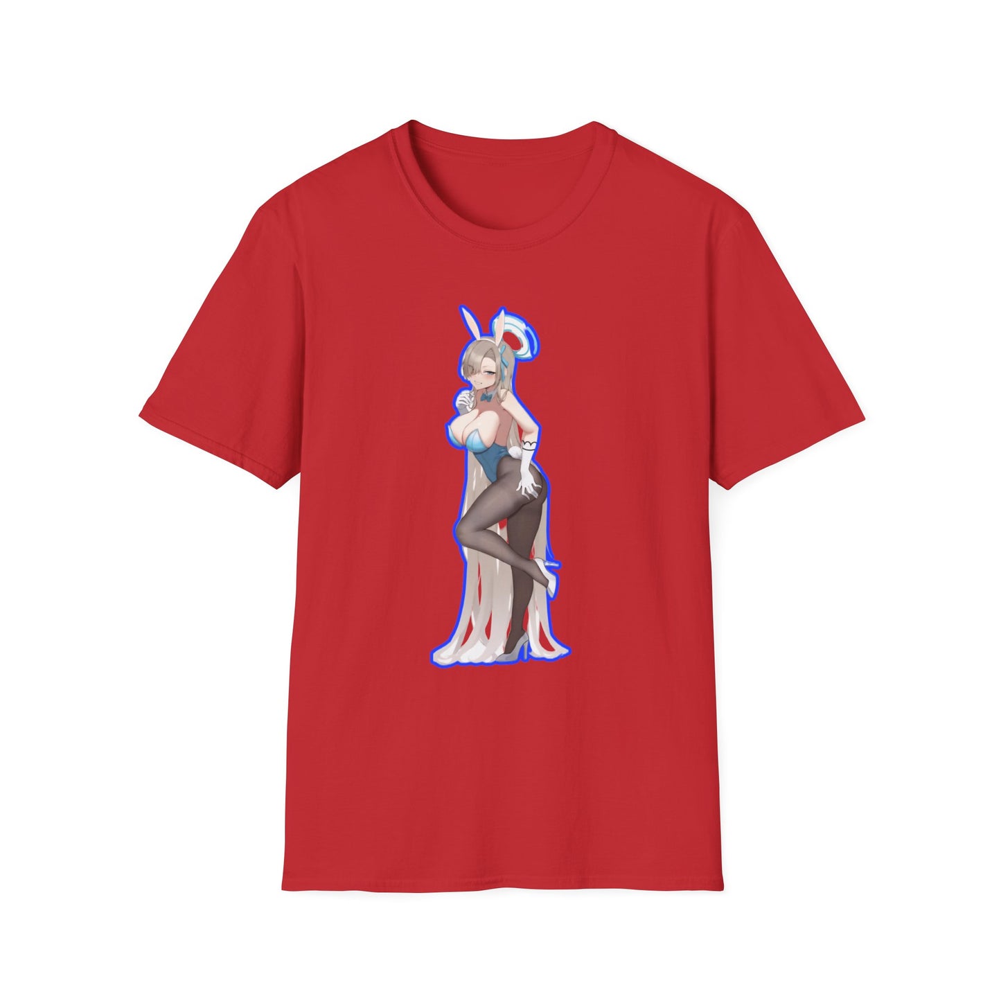 Cute Anime lewd style bunny 3-inspired Unisex T-Shirt with Playful Designs, Perfect for Niche Enthusiasts, Gift for Cosplay Events, Trendy Streetwear