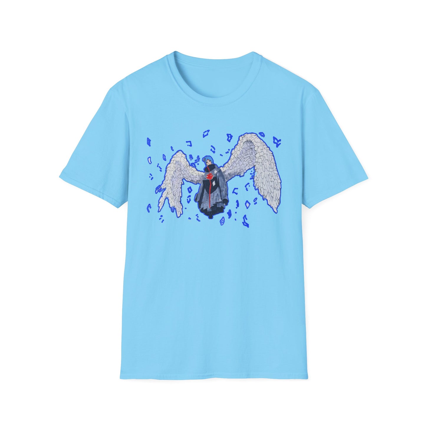 Angel Wings  Naruto Unisex Softstyle T-Shirt | Casual Aesthetic Tee for Daily Wear, Gift for Her, Art-Inspired Fashion, Unique Graphic Tee