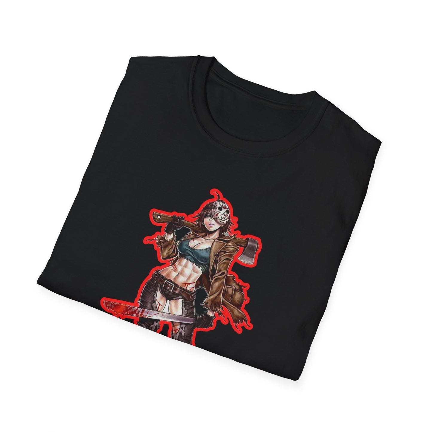 Anime-Inspired spooky season masters of horror 2Unisex Softstyle T-Shirt, Casual Top for Anime Lovers, Perfect Gift for Birthdays, Conventions, Cosplay, Fashion Statement