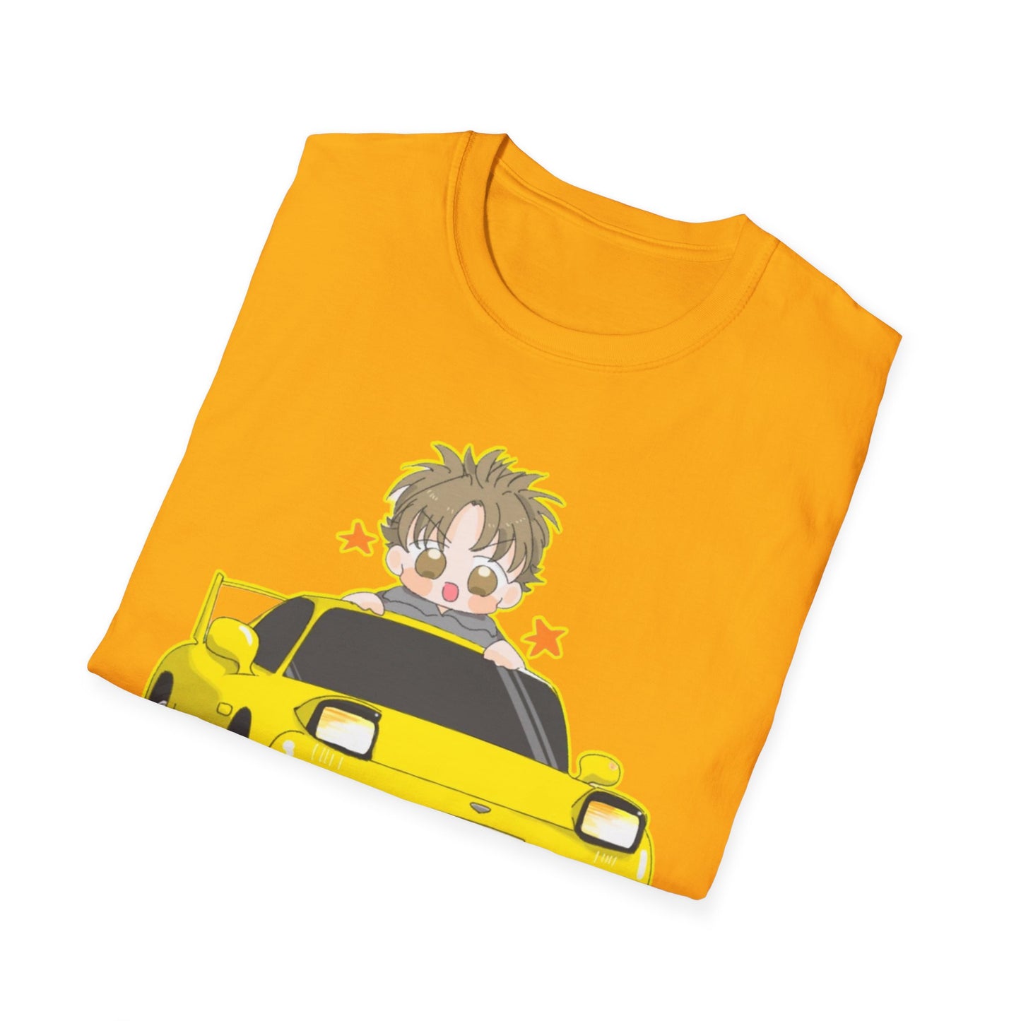 Cool Cartoon initial D 5 Car Unisex T-Shirt - Fun Gift for Car Lovers, Anime Fans, Birthday, Casual Wear, Everyday Style