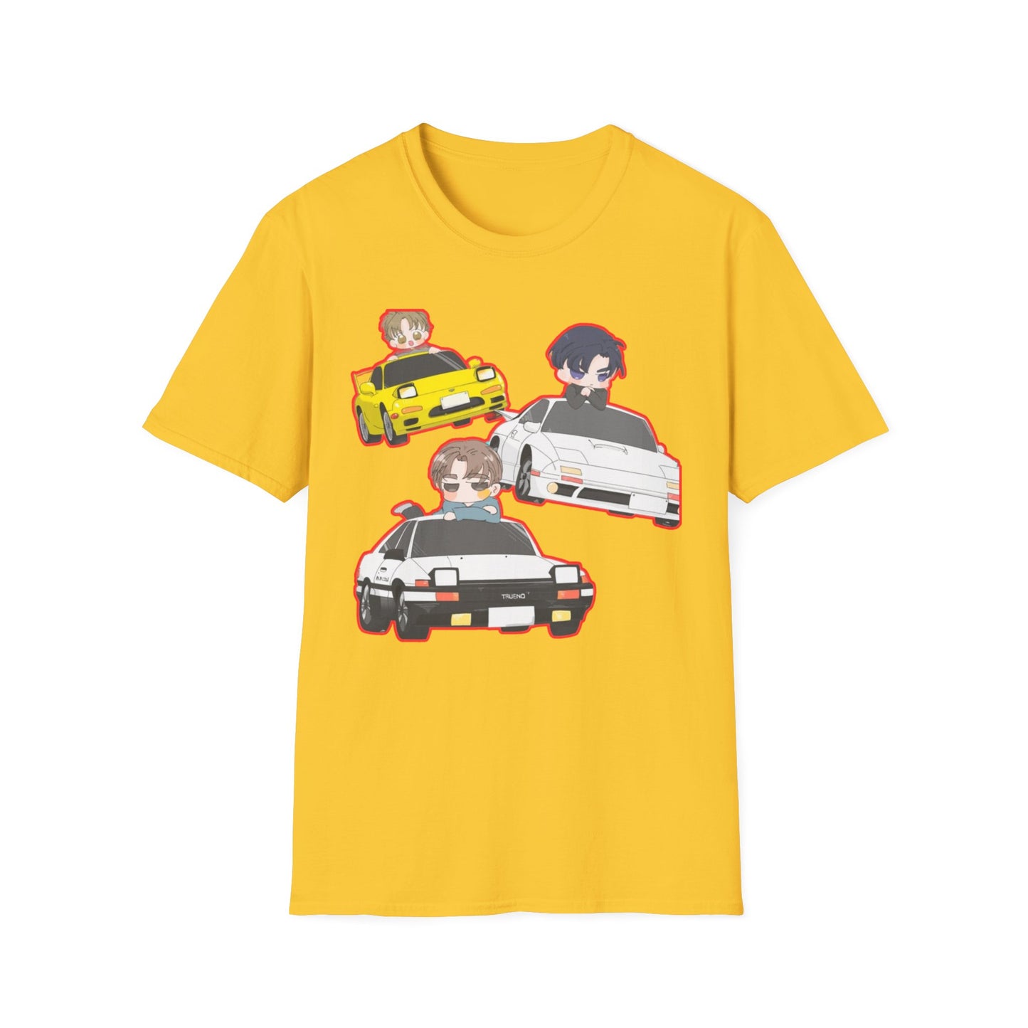 Anime Car initial D 2 Enthusiast T-Shirt, Cool Graphic Tee, Unisex Design, Perfect Gift for Gamers, Casual Streetwear, Fun Summer Shirt