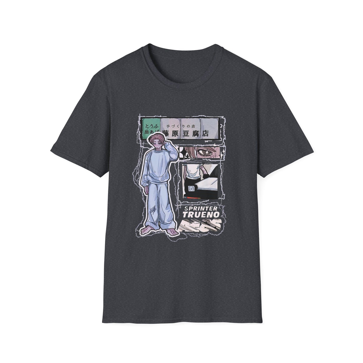 Whimsical Artistic initial D 10 Unisex Softstyle T-Shirt, Casual Wear, Graphic Tee, Creative Gift, Everyday Fashion, Unique Art Top