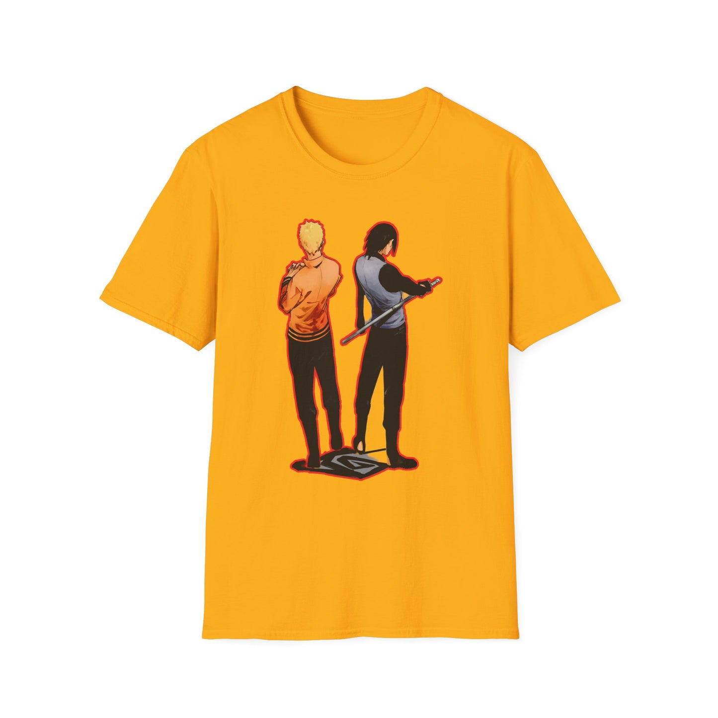 Dynamic Duo Naruto Unisex T-Shirt, Casual Graphic Tee, Perfect Gift for Friends, Birthday Apparel, Fan Merchandise