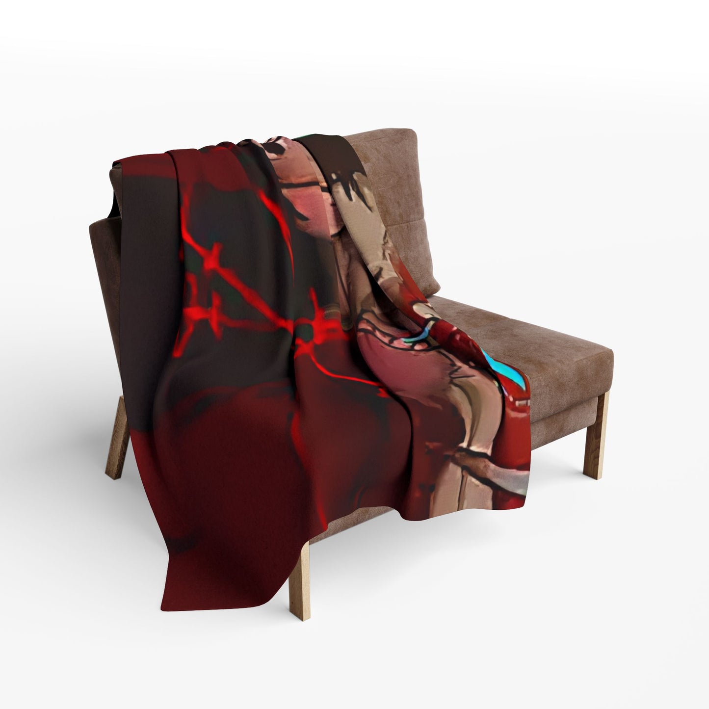 Cozy Arctic erased Fleece Blanket - Perfect for Anime Lovers, Home Decor, Snuggling, Gifts for Her, Cozy Nights