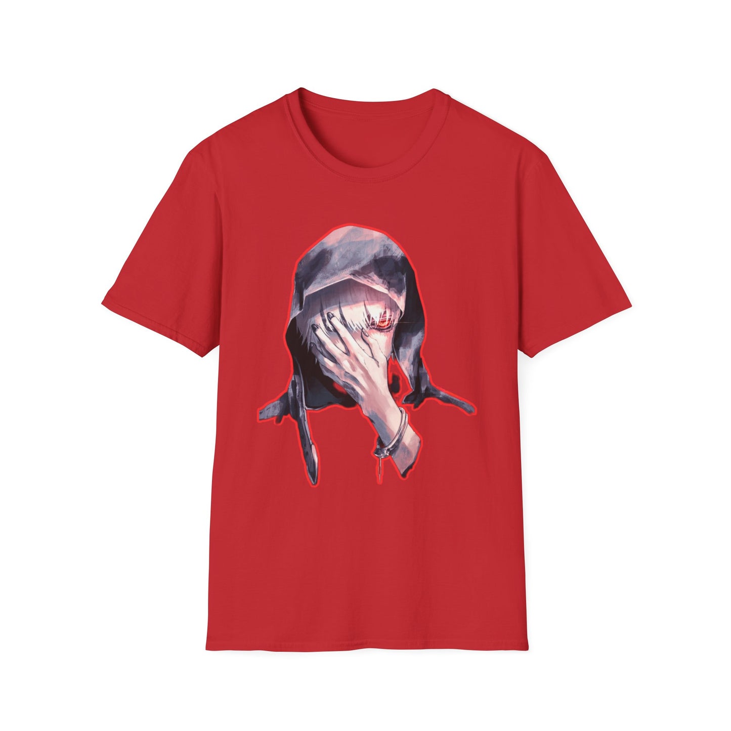 Unisex Graphic Tee tokyo ghoul style 3with Distressed Art, Casual Fashion, Streetwear Style, Gifts for Art Lovers, Everyday Wear, Unique Gift Idea