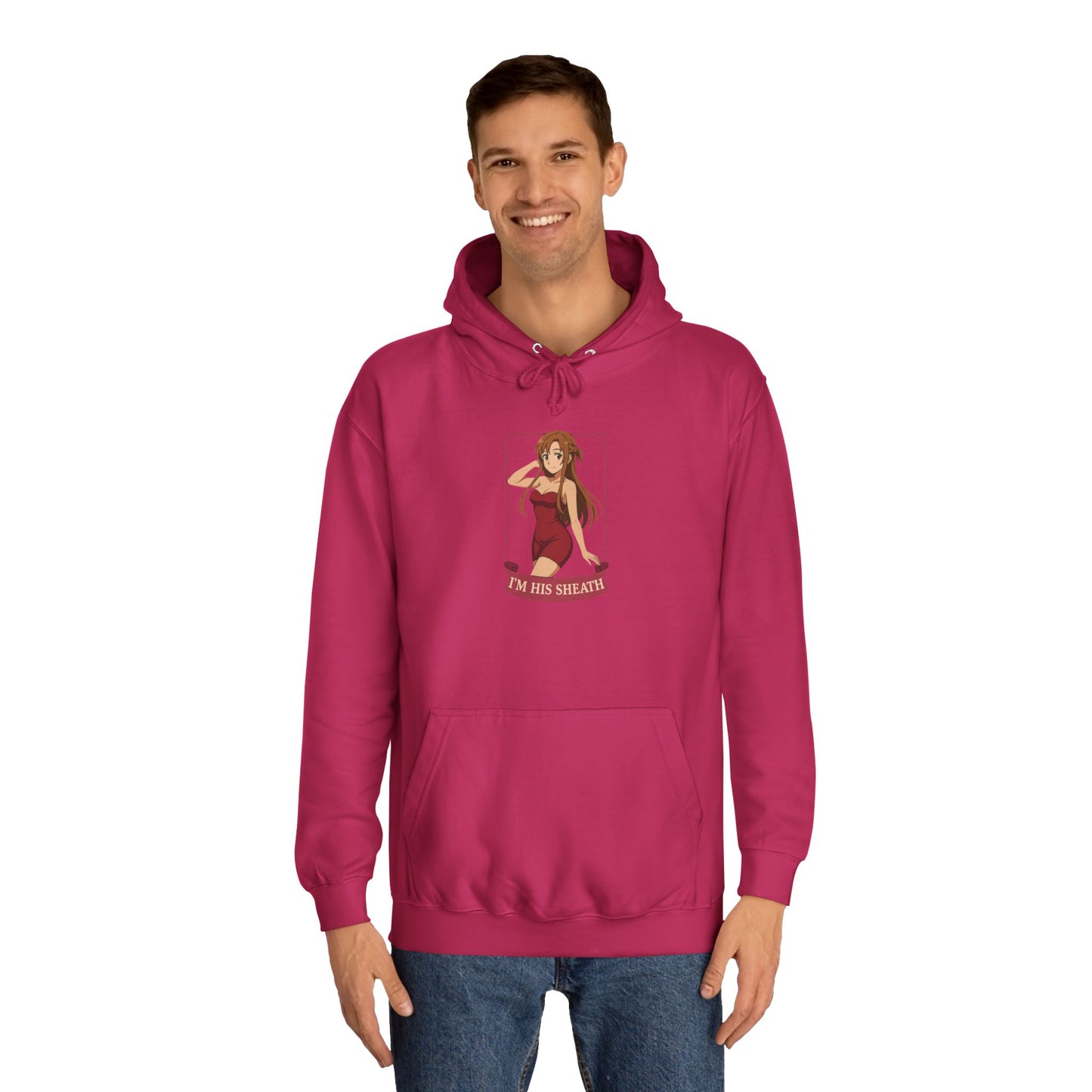 Anime-Inspired Unisex College Hoodie, Comfortable Casual Wear, Unique Graphic Sweatshirt, Trendy Gifts for Students, Streetwear Style
