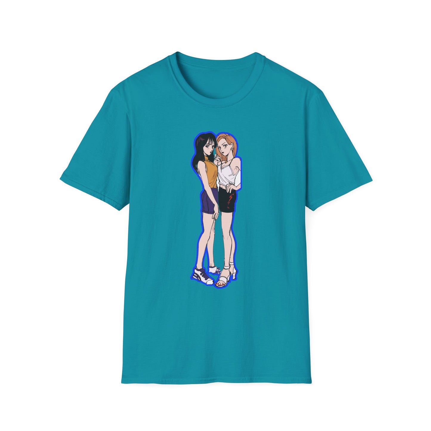 Trendy Graphic initial D 14 T-Shirt for Couples | Cute Relationship Gift | LGBTQ+ Pride | Casual Streetwear | Summer Vibes | Love Tees