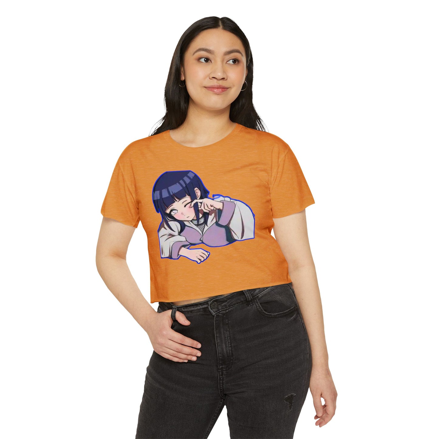 Women’s Festival Crop Naruto Top, Cute Anime Shirt, Casual Summer Tee, Trendy Graphic Top, Gifts for Her, Festival Wear
