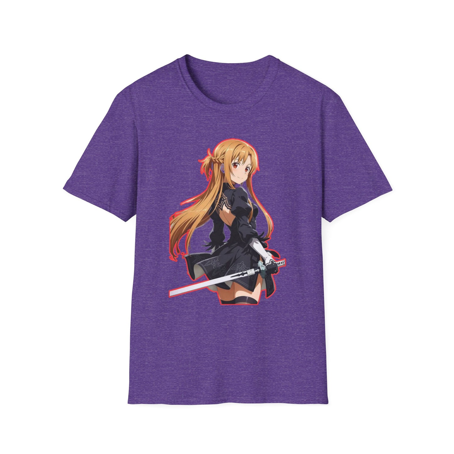 Anime-Inspired worlds of swords  Unisex Softstyle T-Shirt featuring Asuna, Casual Tee, Gift for Anime Fans, Cosplay Apparel, Perfect for Birthdays, [...]